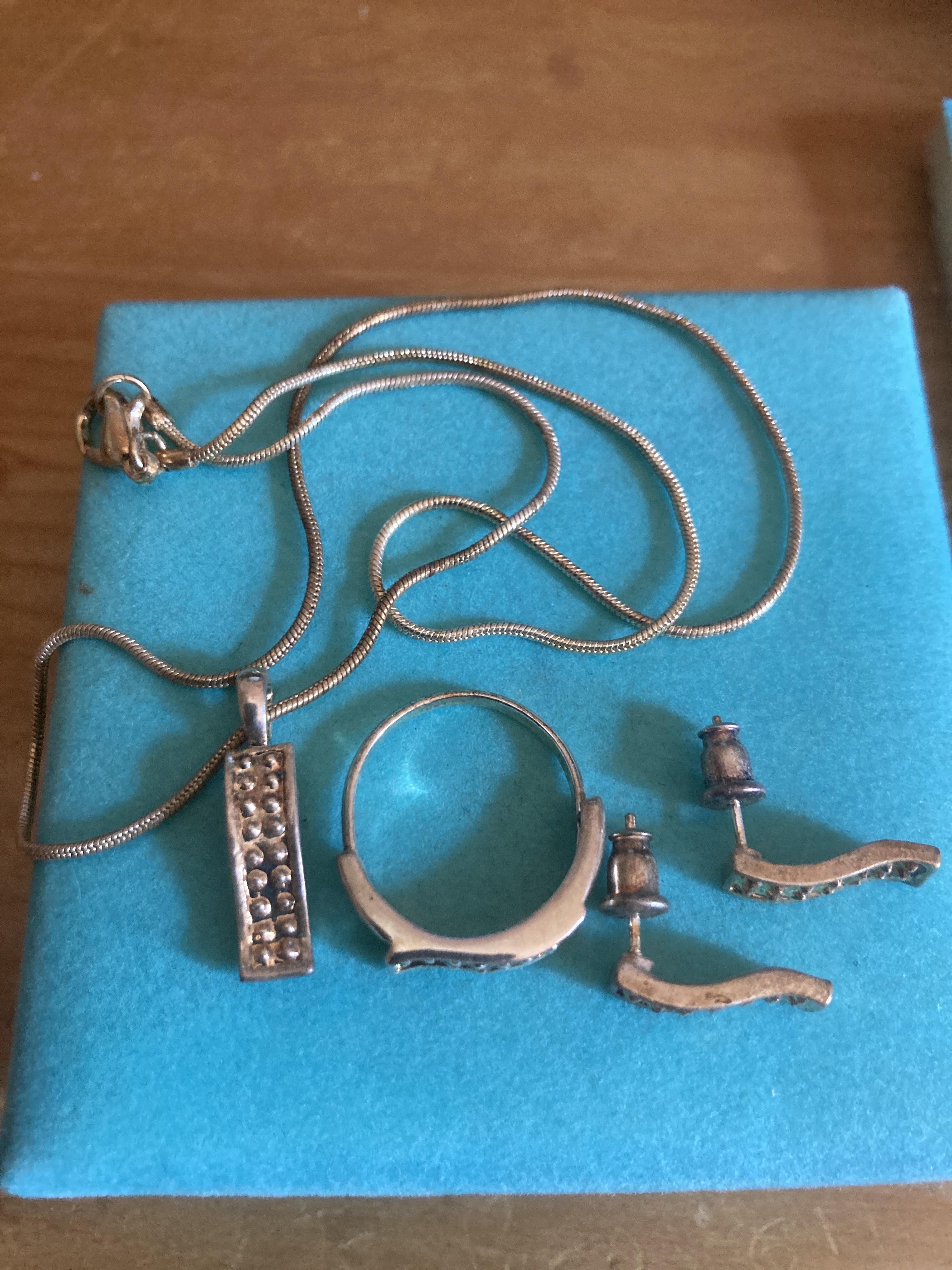 troc de troc ensemble collier bague boucles d’oreilles image 1
