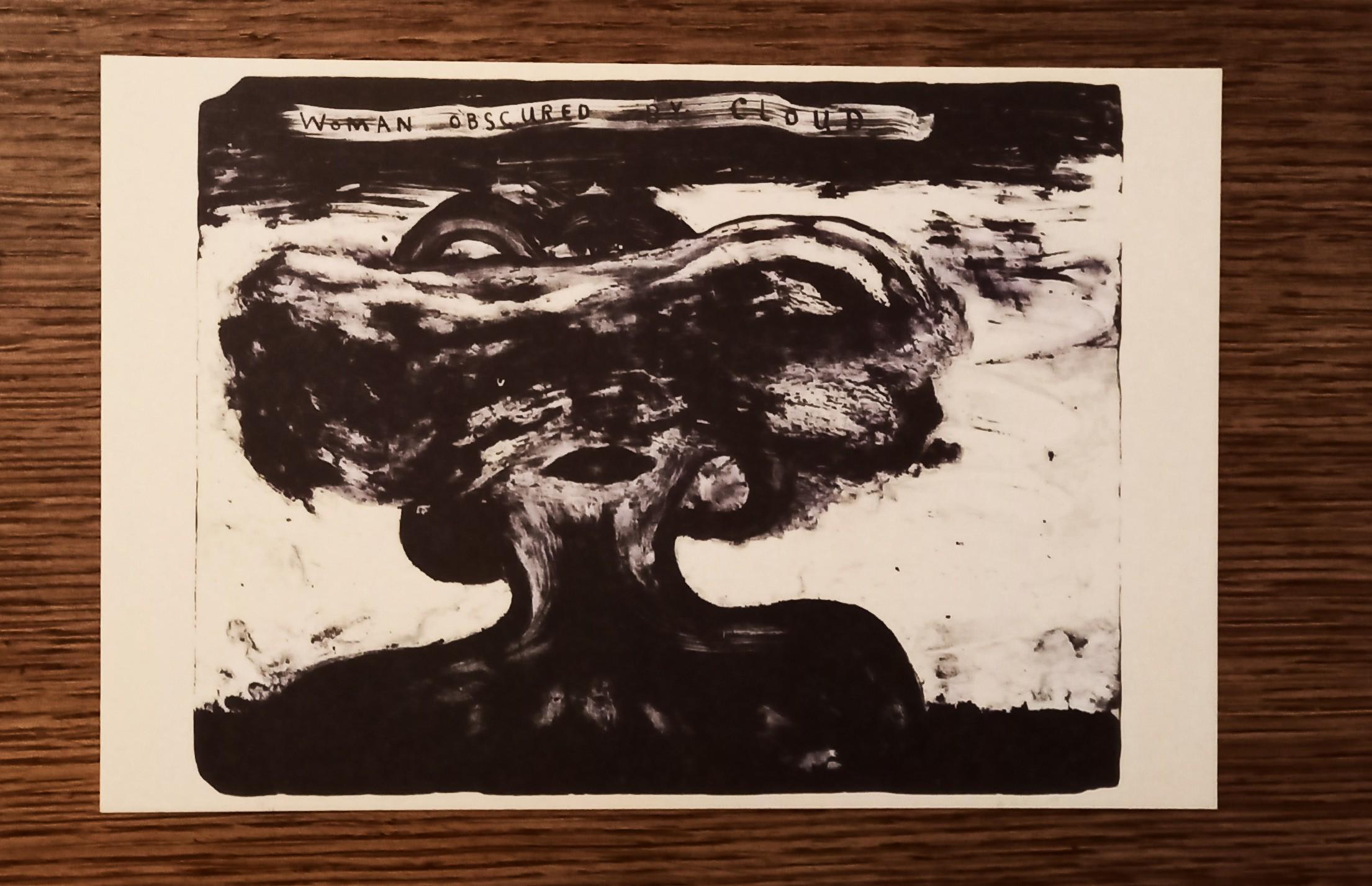 troc de troc carte postale "woman obscured by cloud". image 0