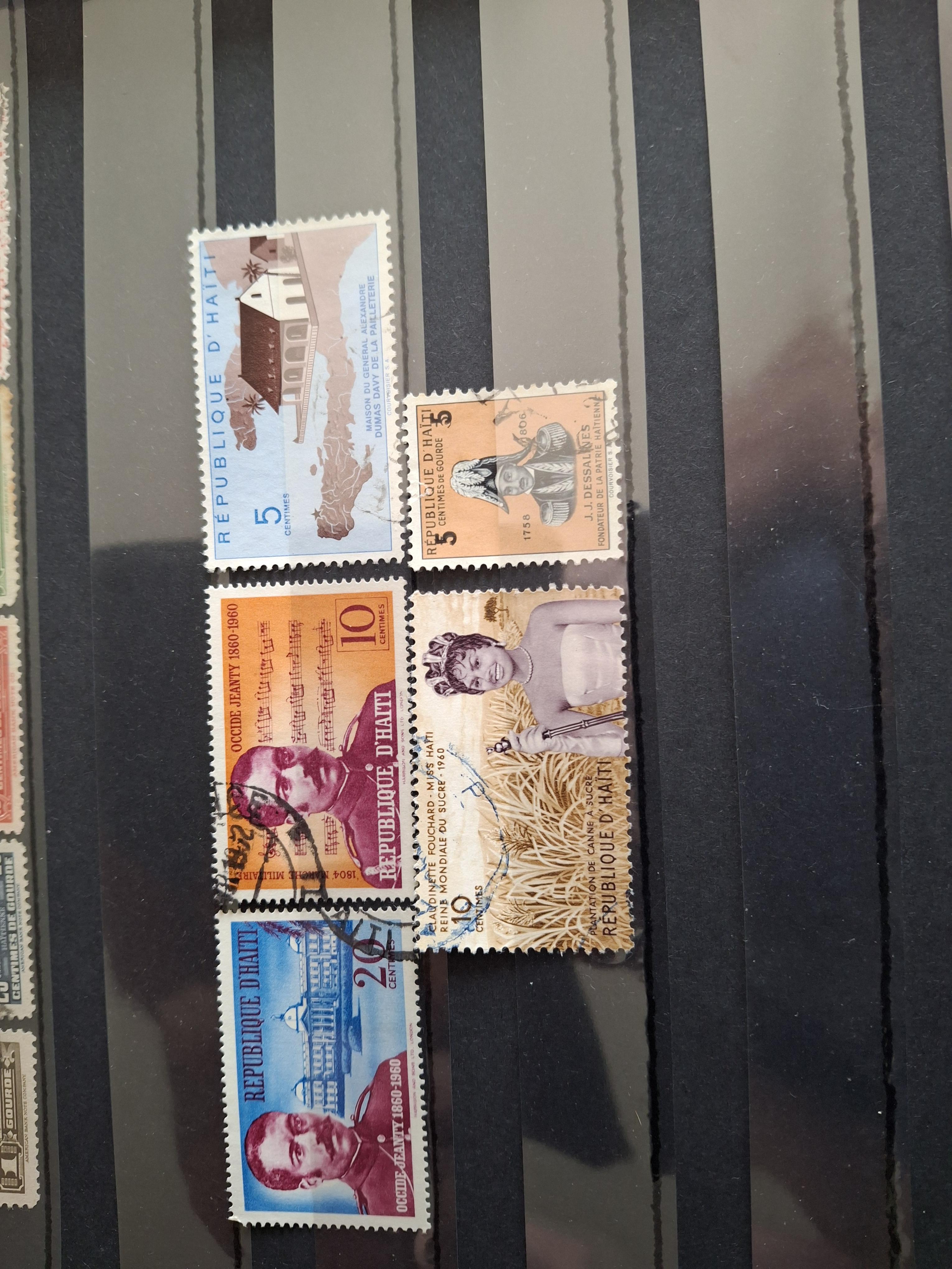 troc de troc echange lot de timbres d' haïti contre flyers uniquement image 2