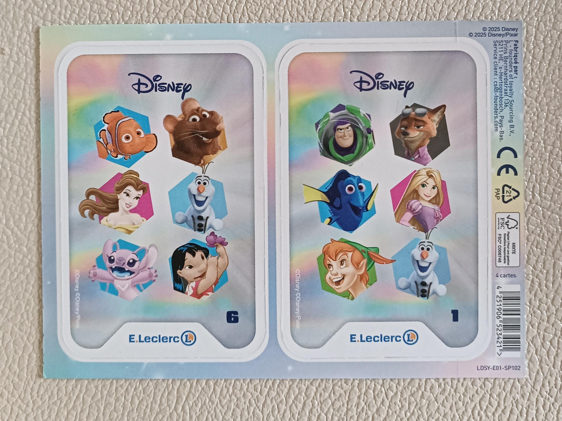 troc de troc réservées, cartes disney image 0