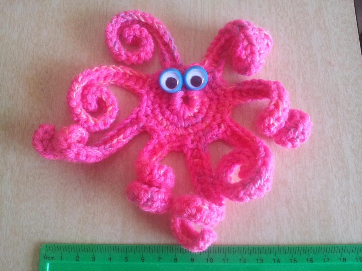 troc de troc petite pieuvre au crochet faite main #2 image 2