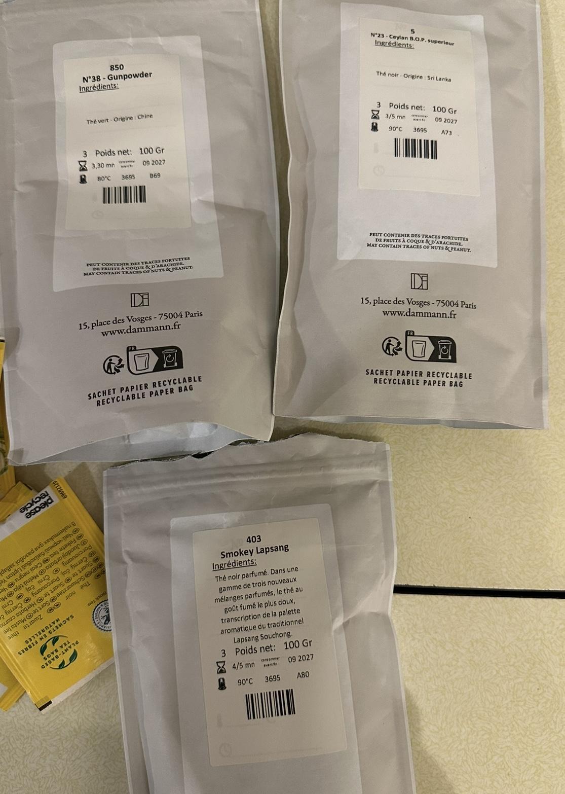 troc de troc lot thé : frères damann hediard lipton image 2