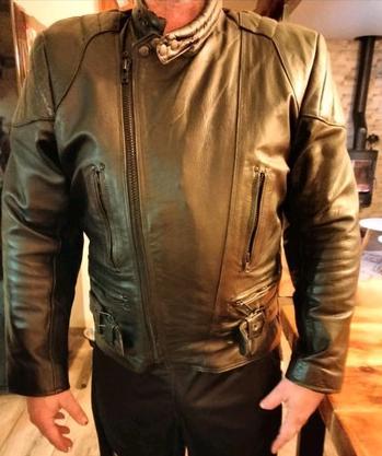 troc de troc blouson cuir moto vintage - Équipement moto image 0