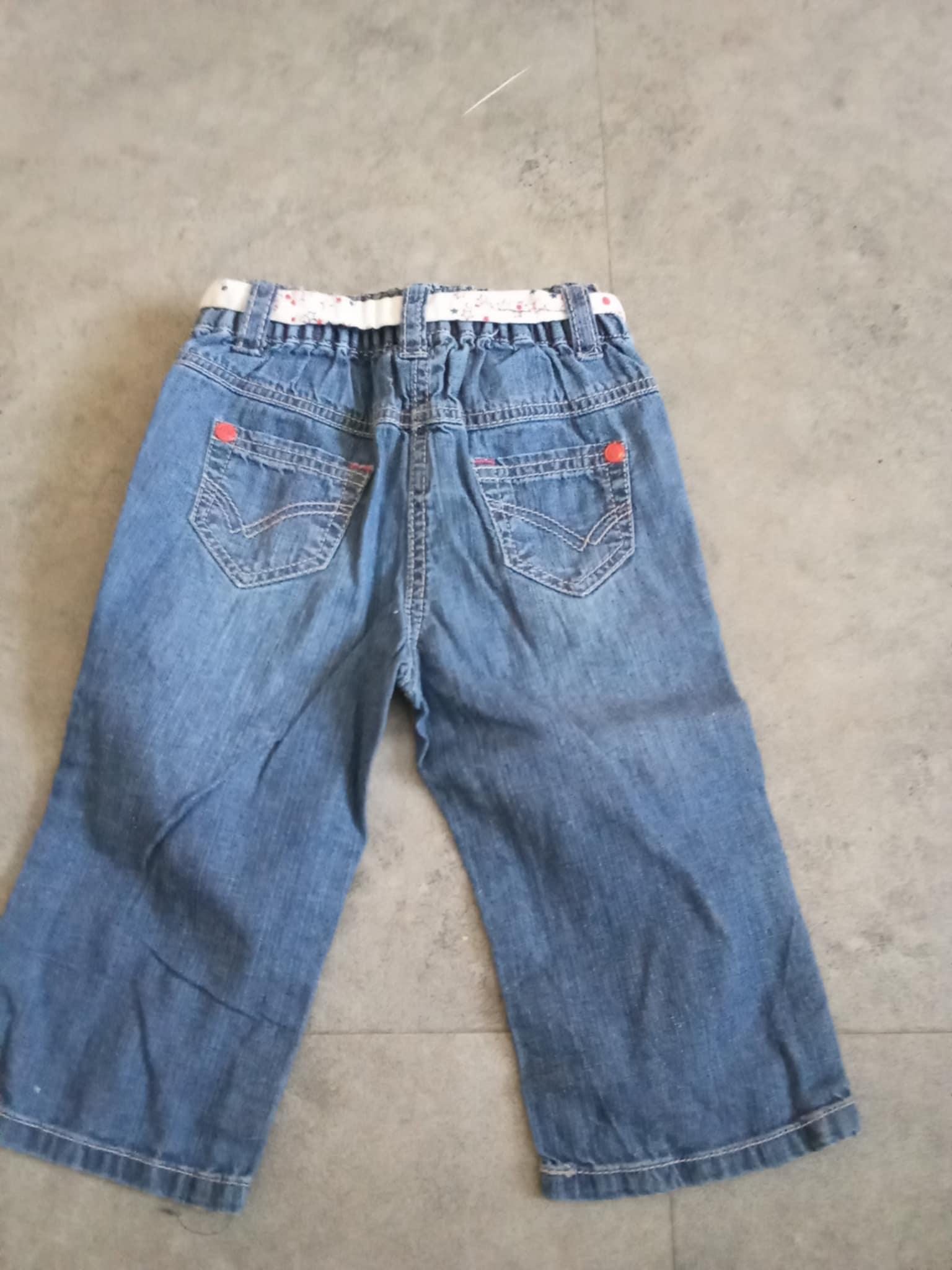 troc de troc pantalon jeans 1 an  avec ceinture image 1