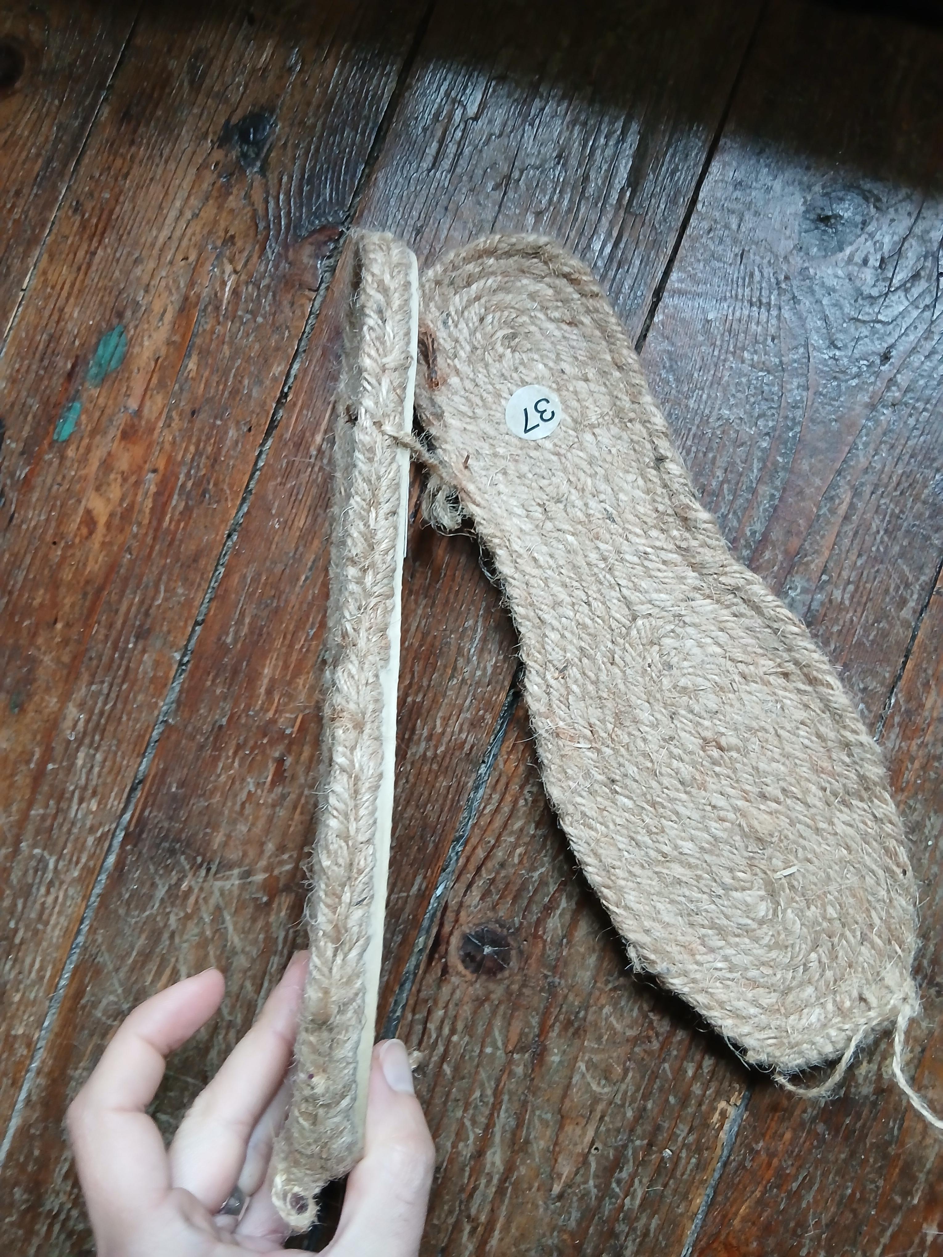 troc de troc paire de semelles d'espadrilles en corde 37 diy image 1