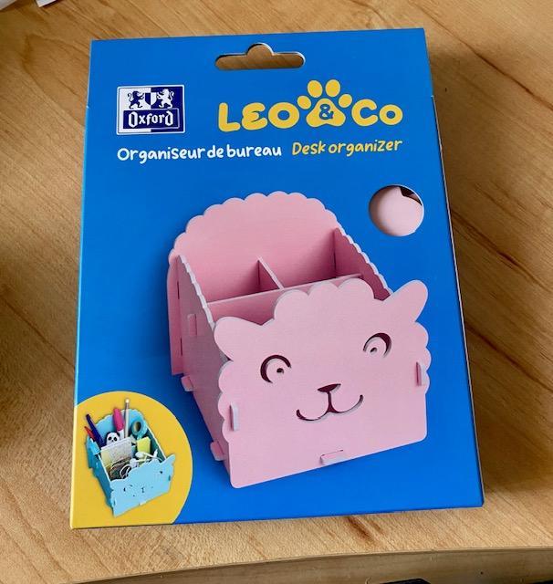 troc de troc boite organisateur de bureau leo & co chat rose (neuf) image 0