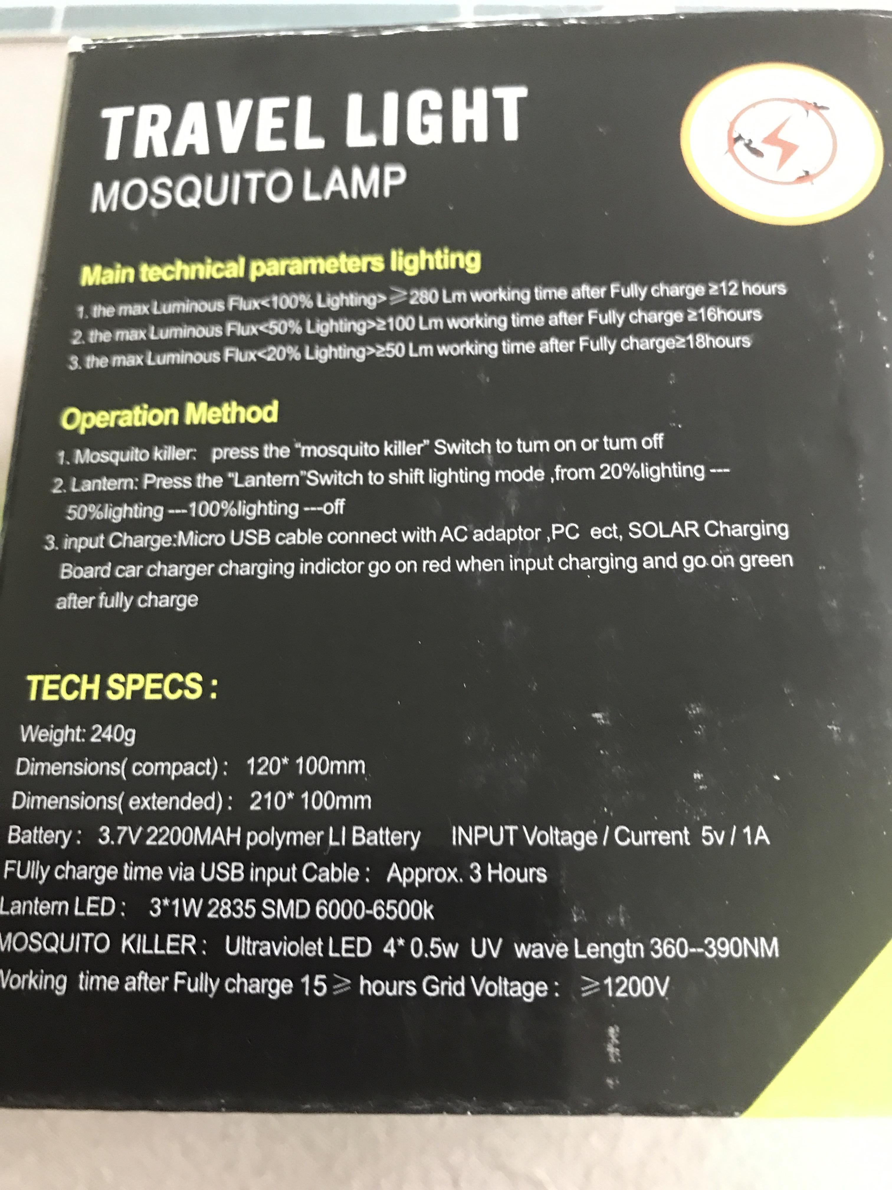 troc de troc lampe anti-moustiques image 1