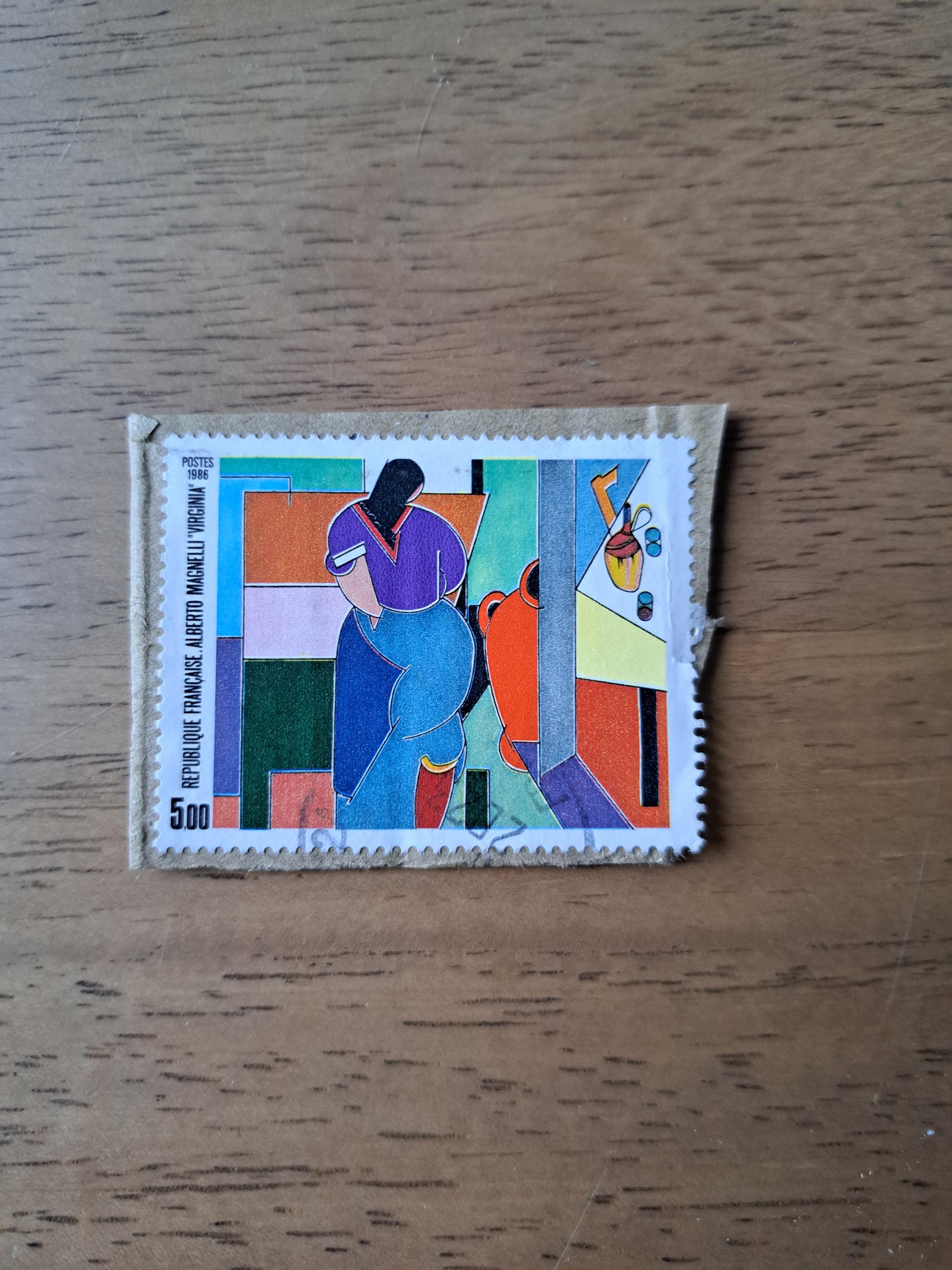troc de troc timbre oblitéré pour collection- virginia image 0