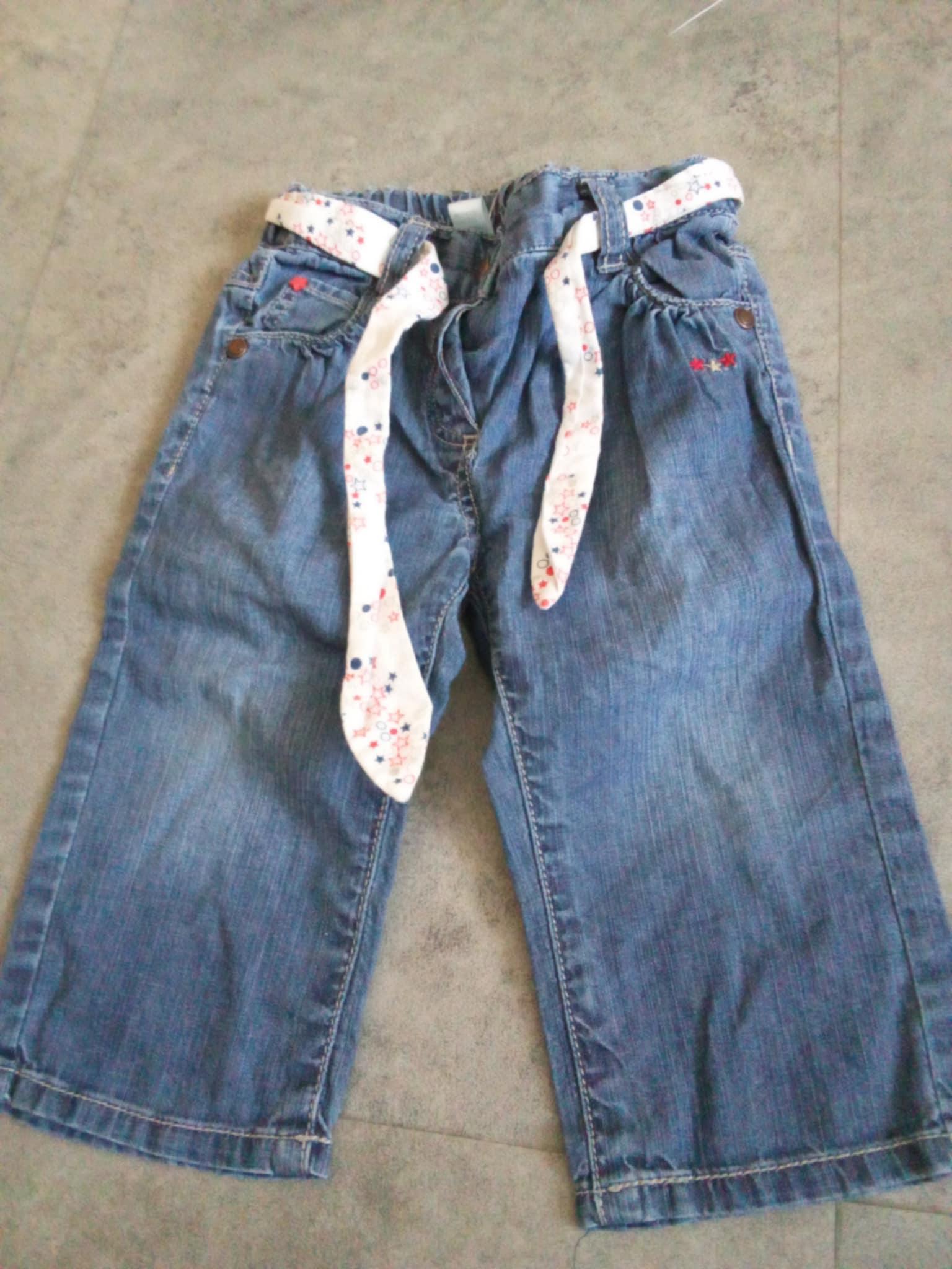 troc de troc pantalon jeans 1 an  avec ceinture image 0