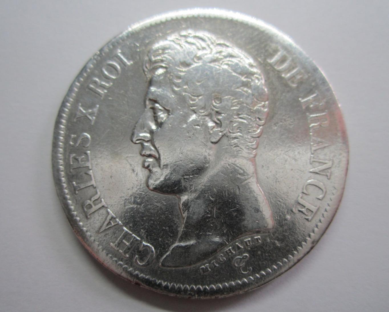 troc de troc 5 francs charles x 1825 a image 1