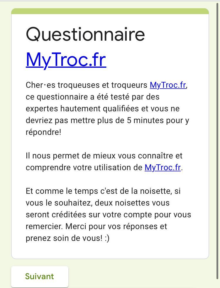 troc de troc questionnaire image 0