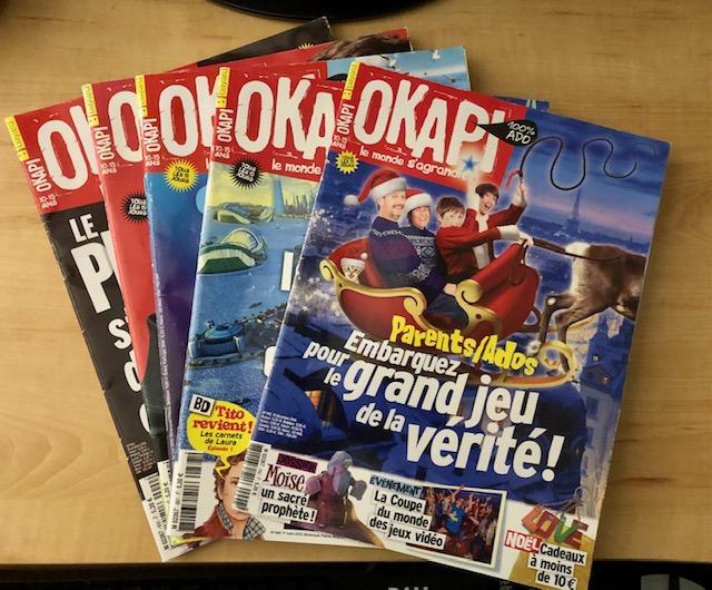 troc de troc lot 5 magazines enfant okapi - pour ados 10-15 ans image 0