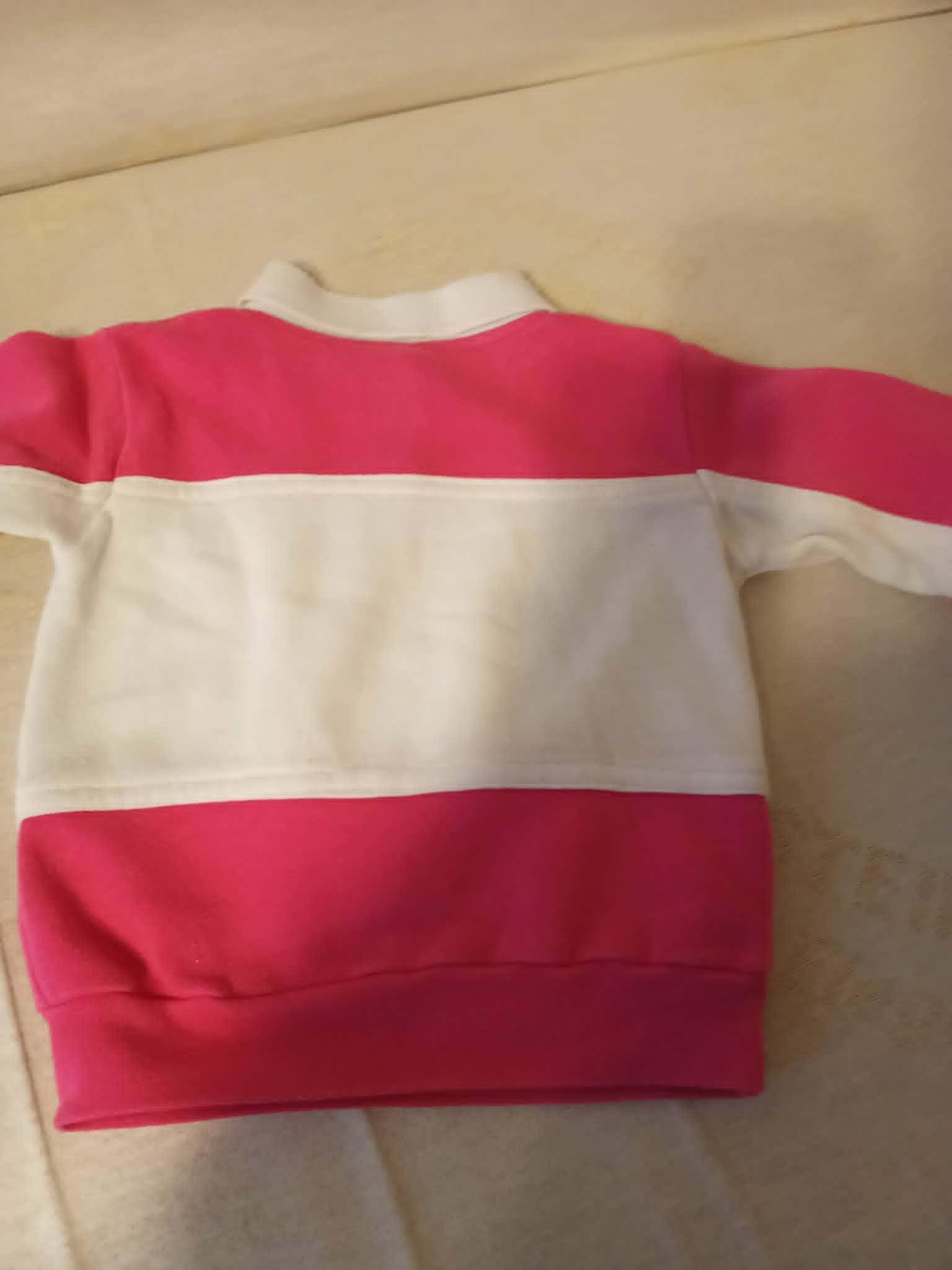 troc de troc sweat 1 an blanc et rose image 1