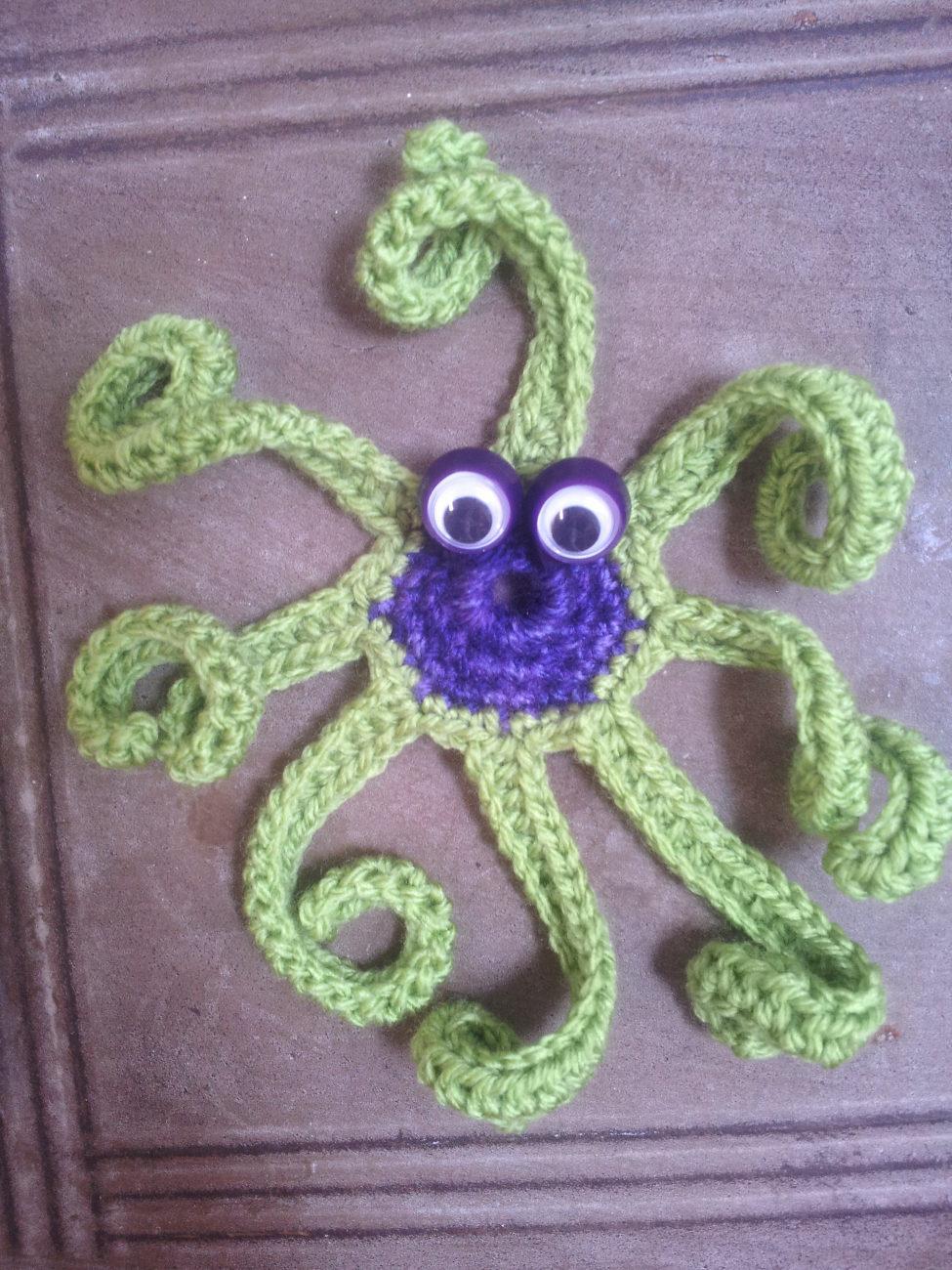 troc de troc petite pieuvre au crochet faite main #11 image 2