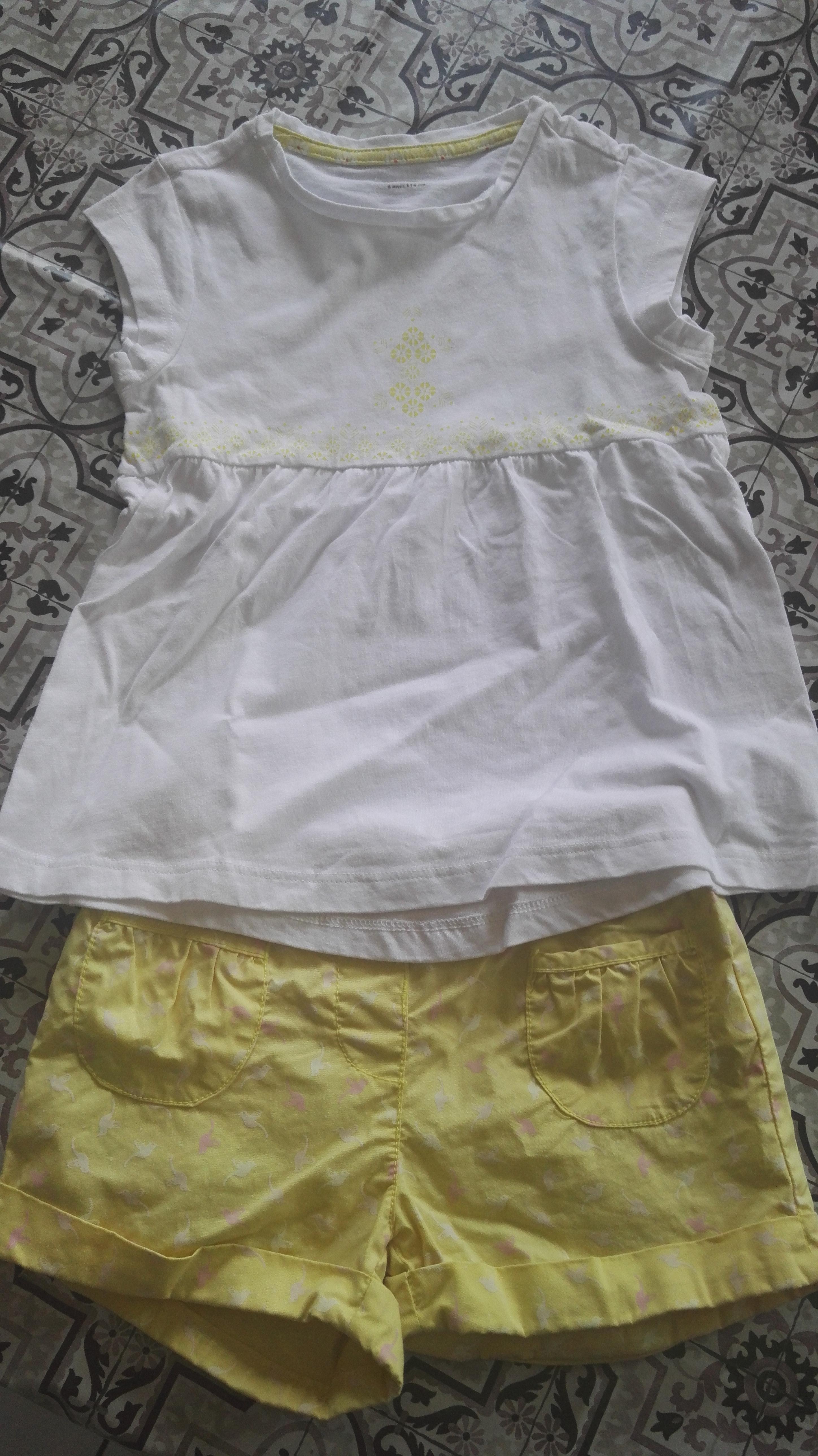 troc de troc réservé zazagonz_ensemble short et tee-shirt fille 6 ans. image 0