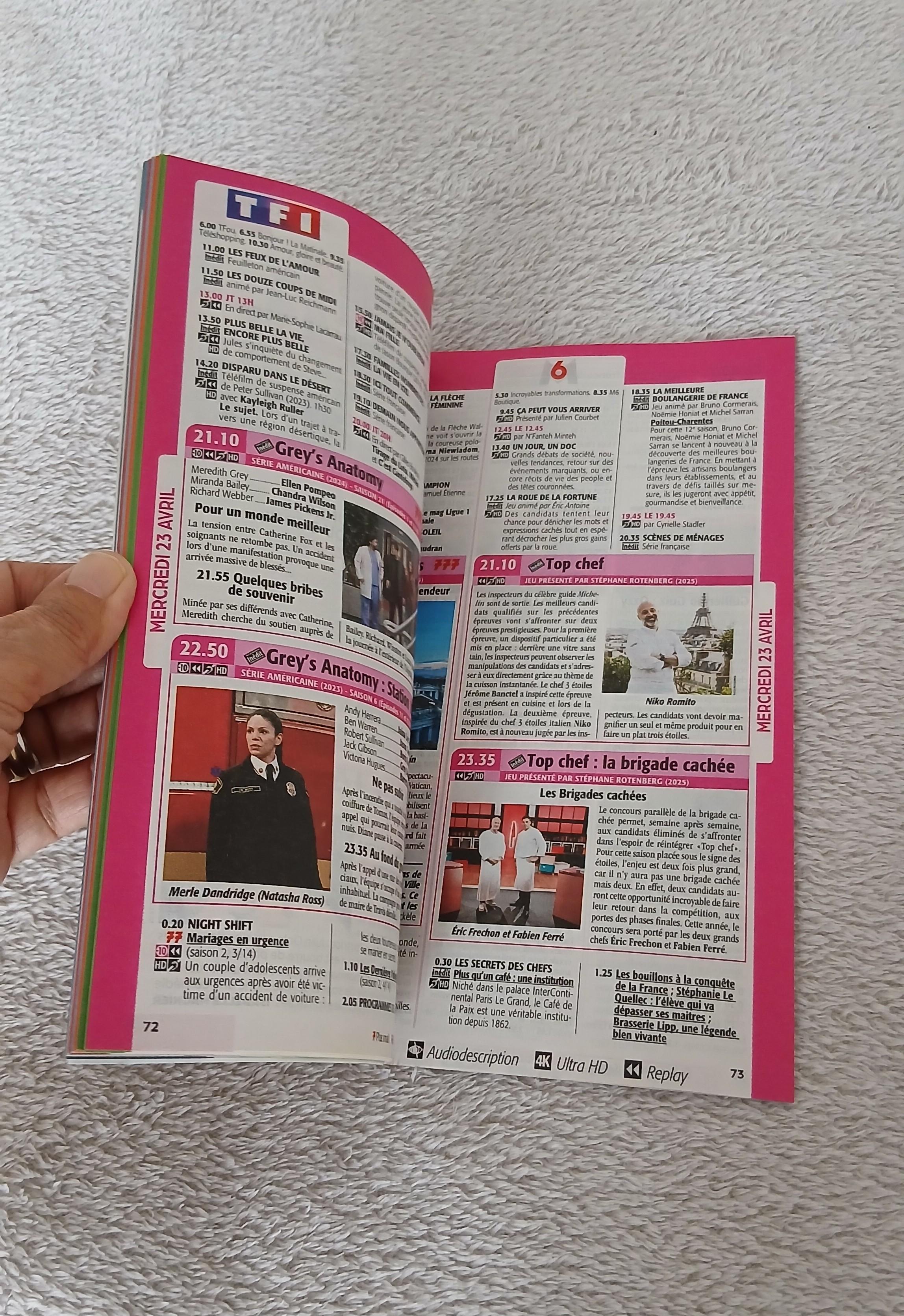 troc de troc livre tele 7 jours ( programme du 19 au 25 avril 2025 ) image 2