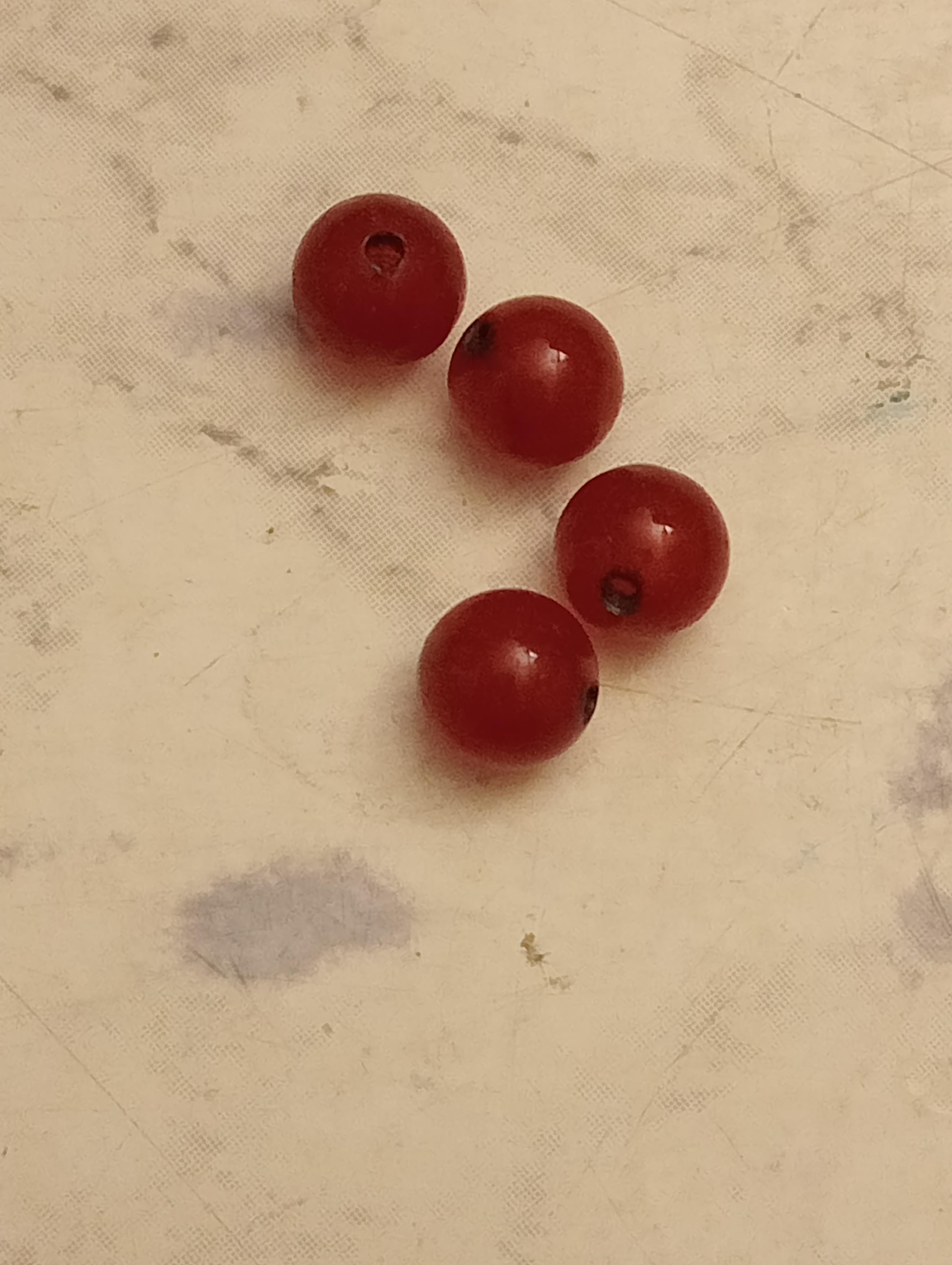troc de troc perles cornaline rouge image 0