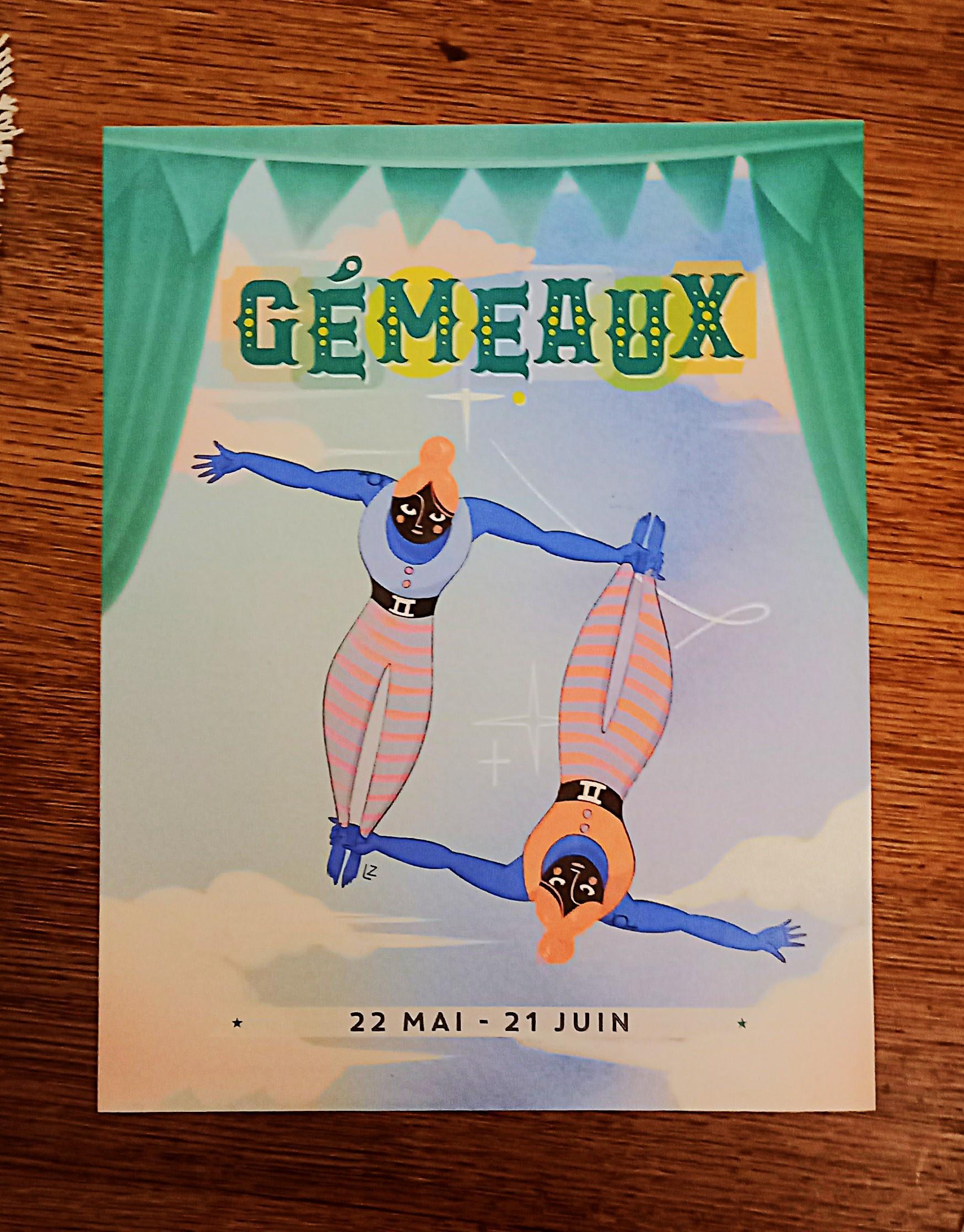 troc de troc affiche astro. "gémeaux". image 0