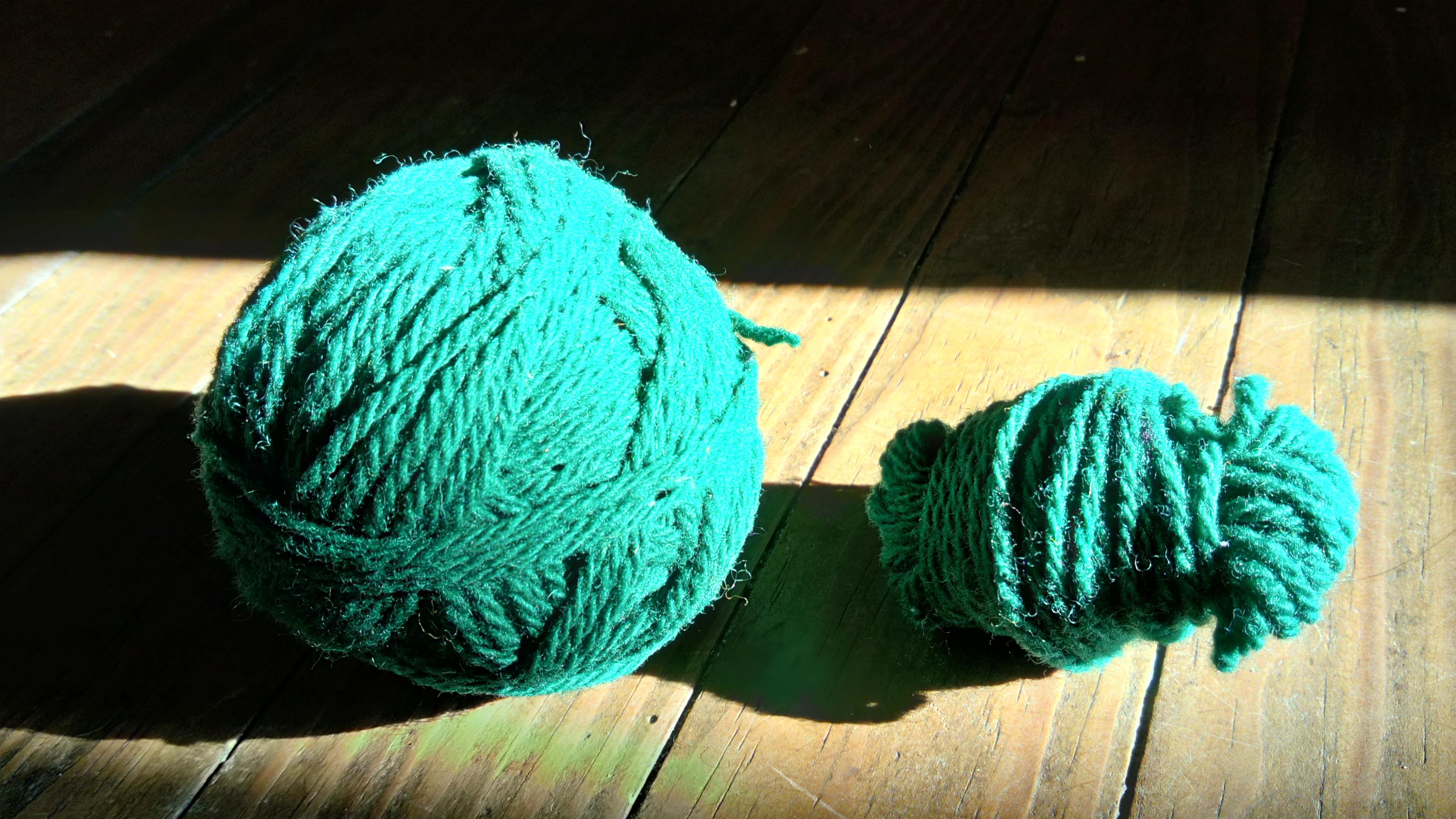 troc de troc fil vert à tricoter image 0