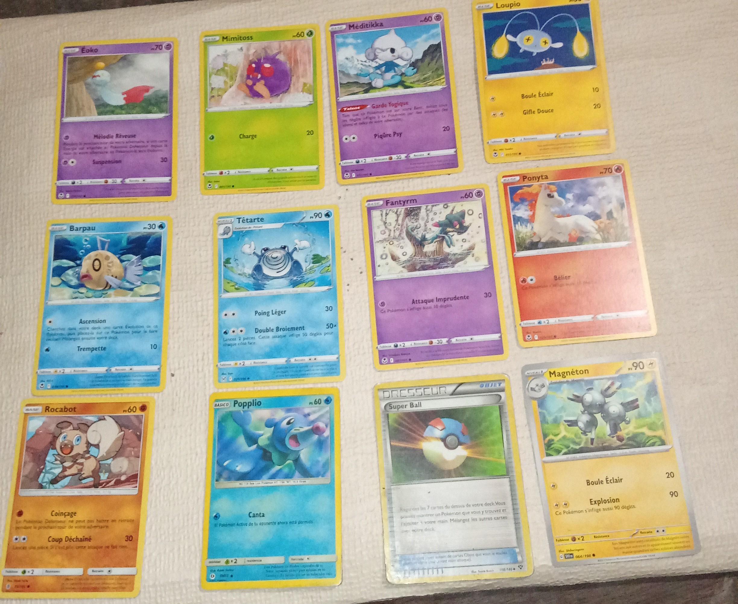 troc de troc lot de 27 cartes pokémons réservation ventura image 1