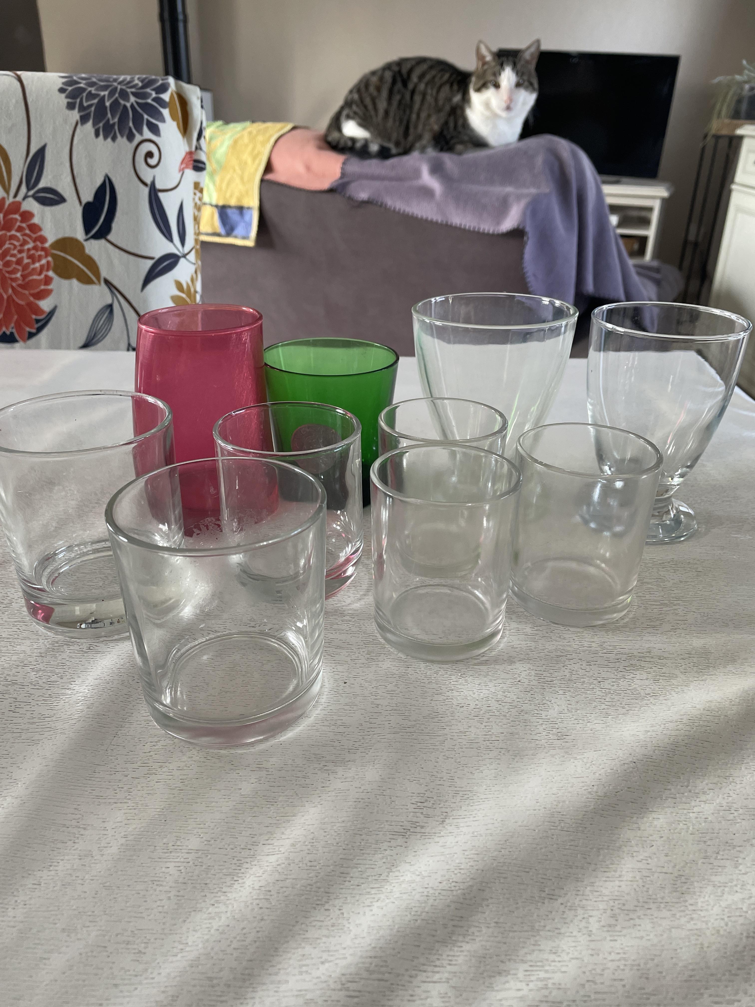 troc de troc lot de verre dépareillés image 0
