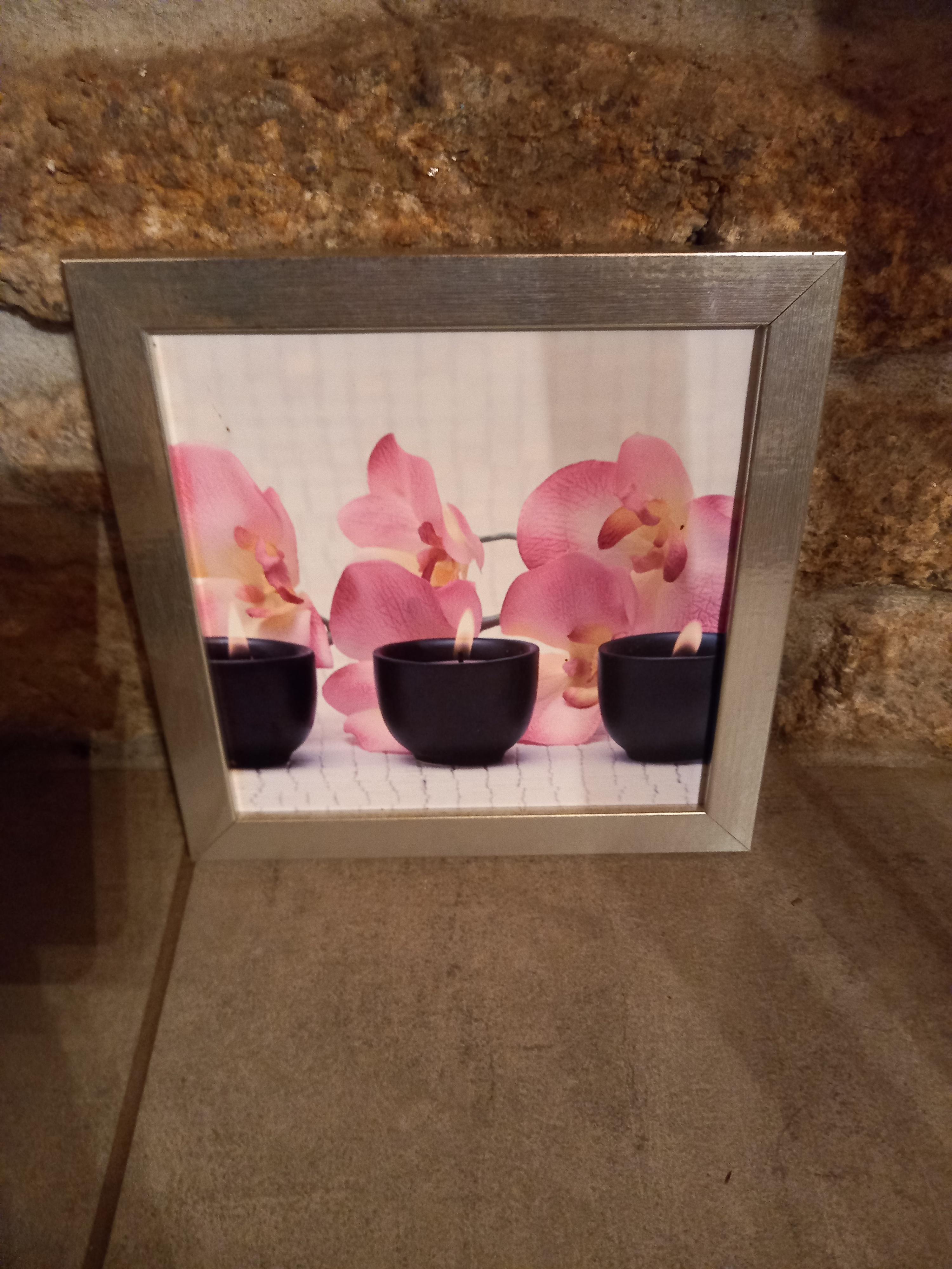 troc de troc tableau "bougies et orchidées" image 0
