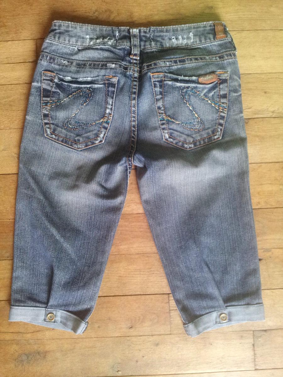 troc de troc pantacourt jean taille basse t34 image 1