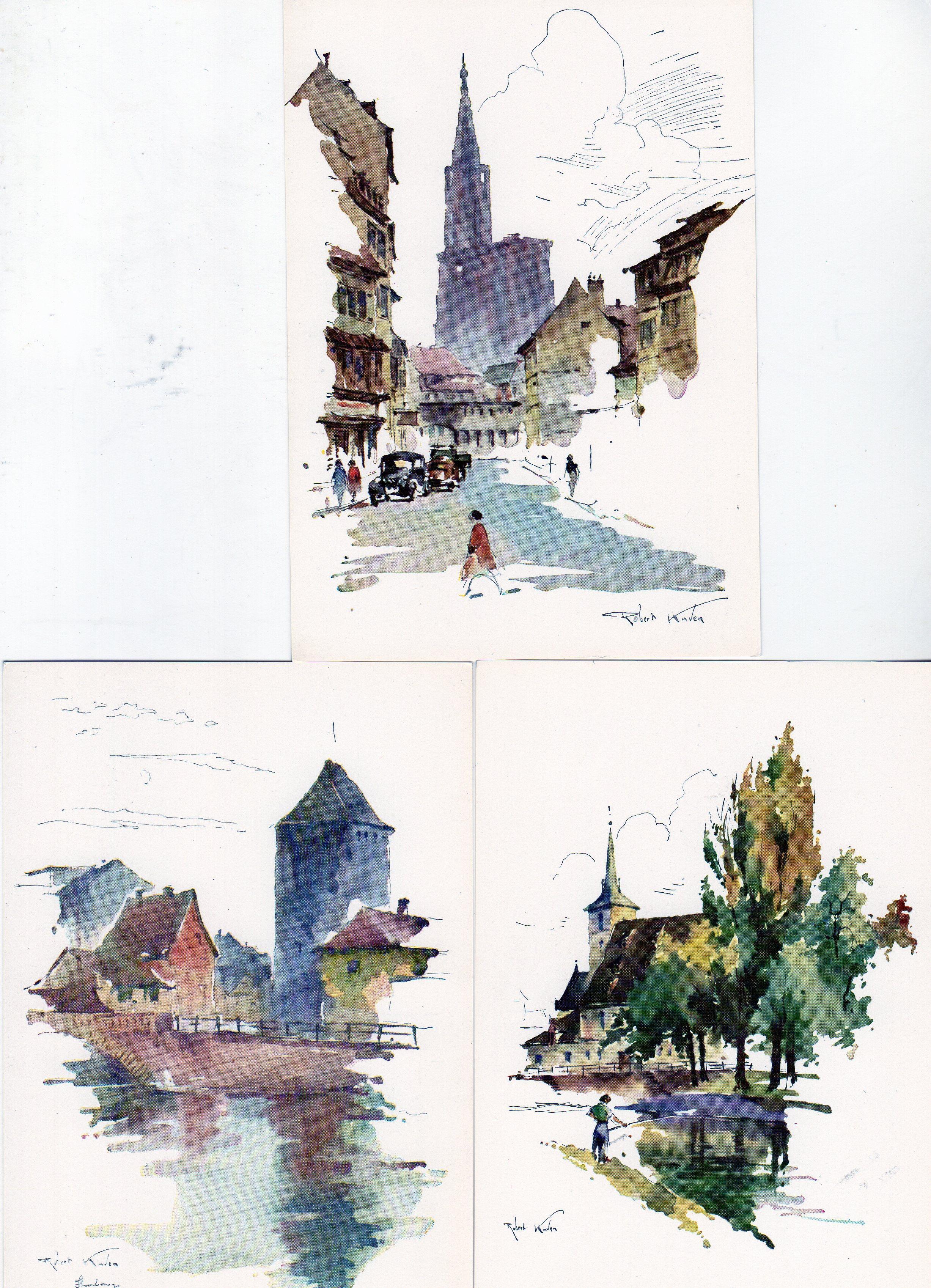troc de troc reservees  3 cartes postales robert kluven image 0