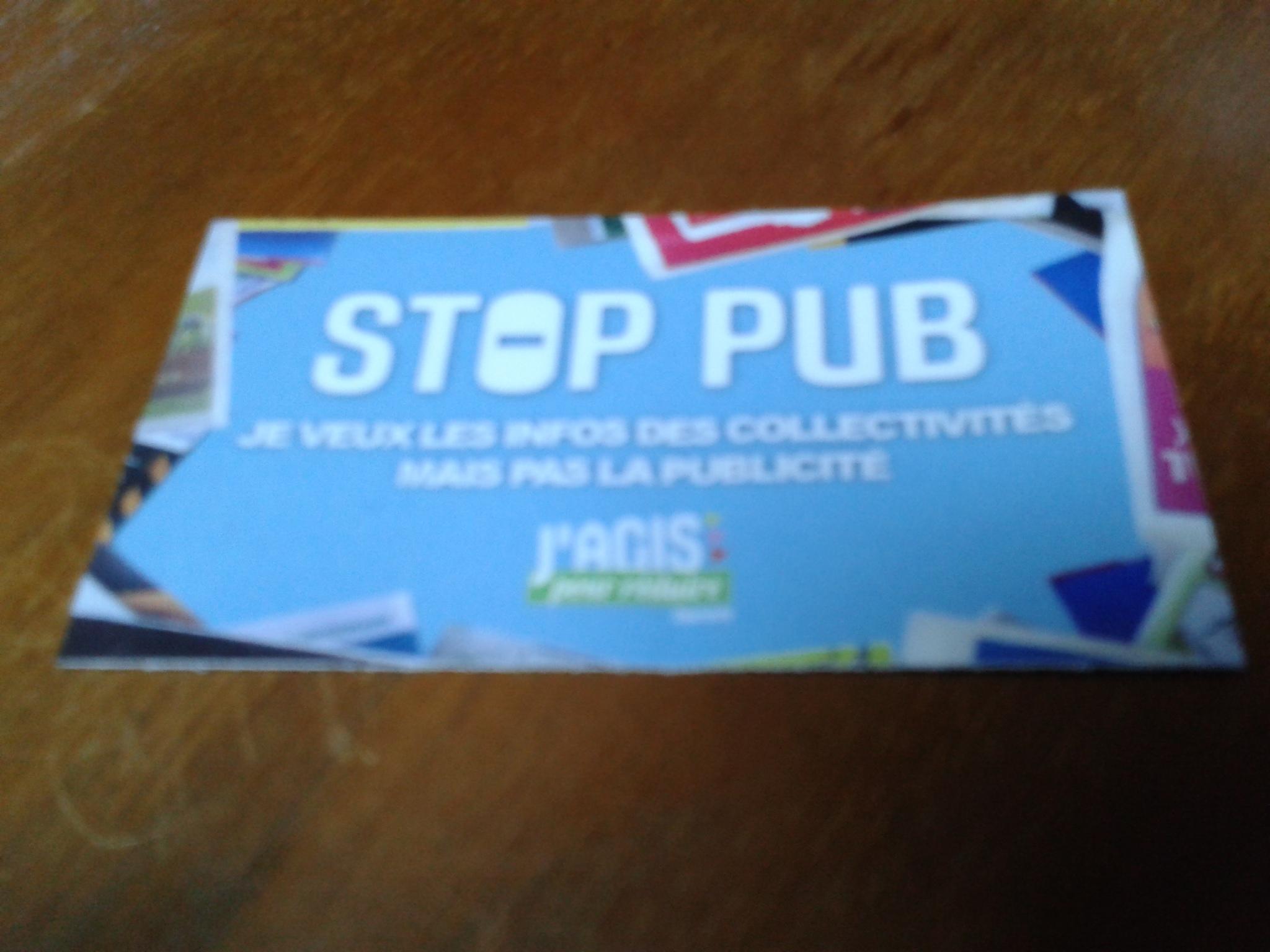 troc de troc etiquette stop pub image 0