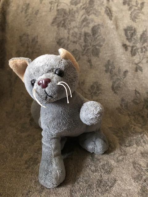troc de troc (réservé) peluche chat hauteur 15cm approx. accroupi image 0