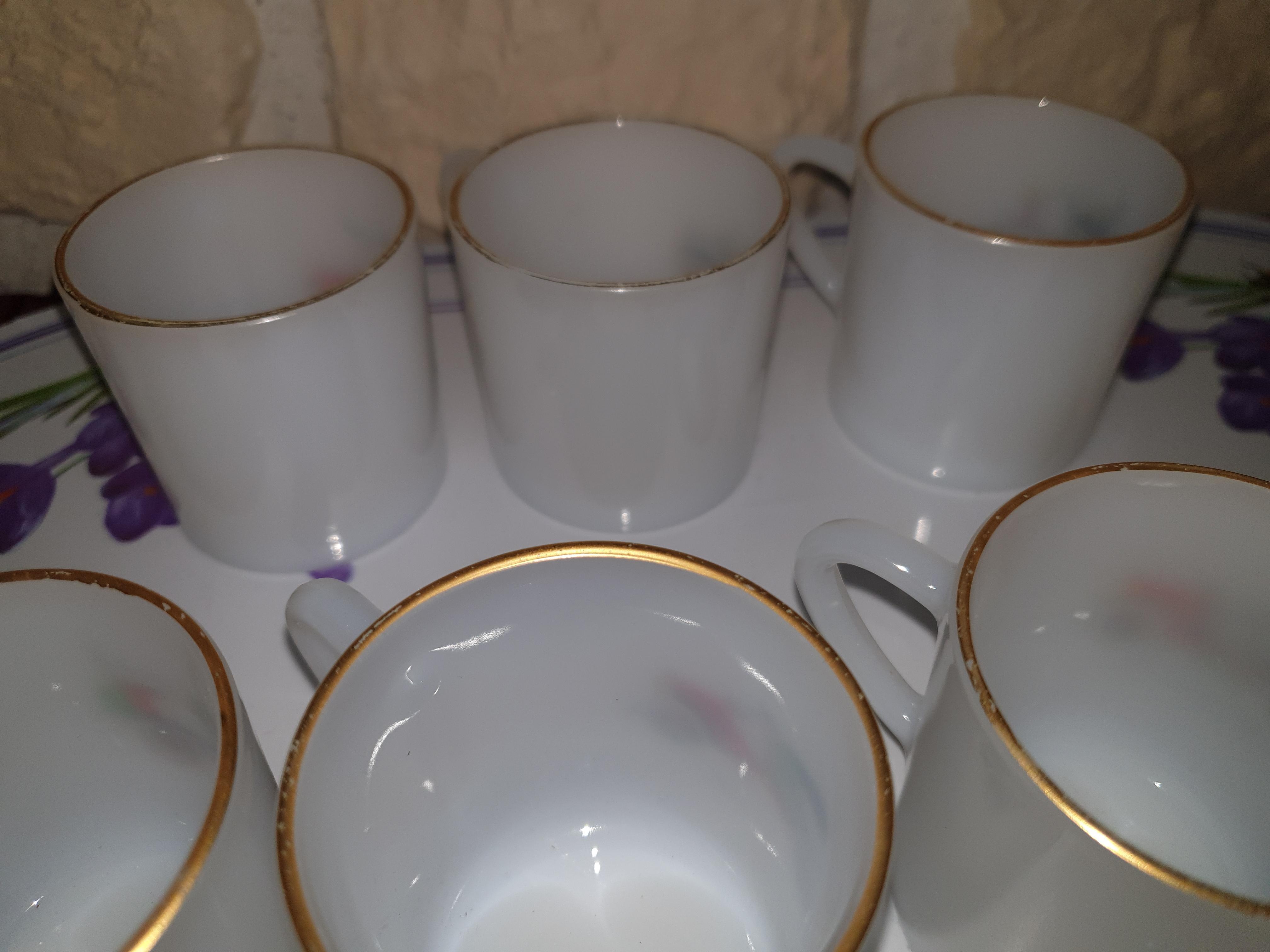 troc de troc lot 6 tasses arcopal vintage image 1