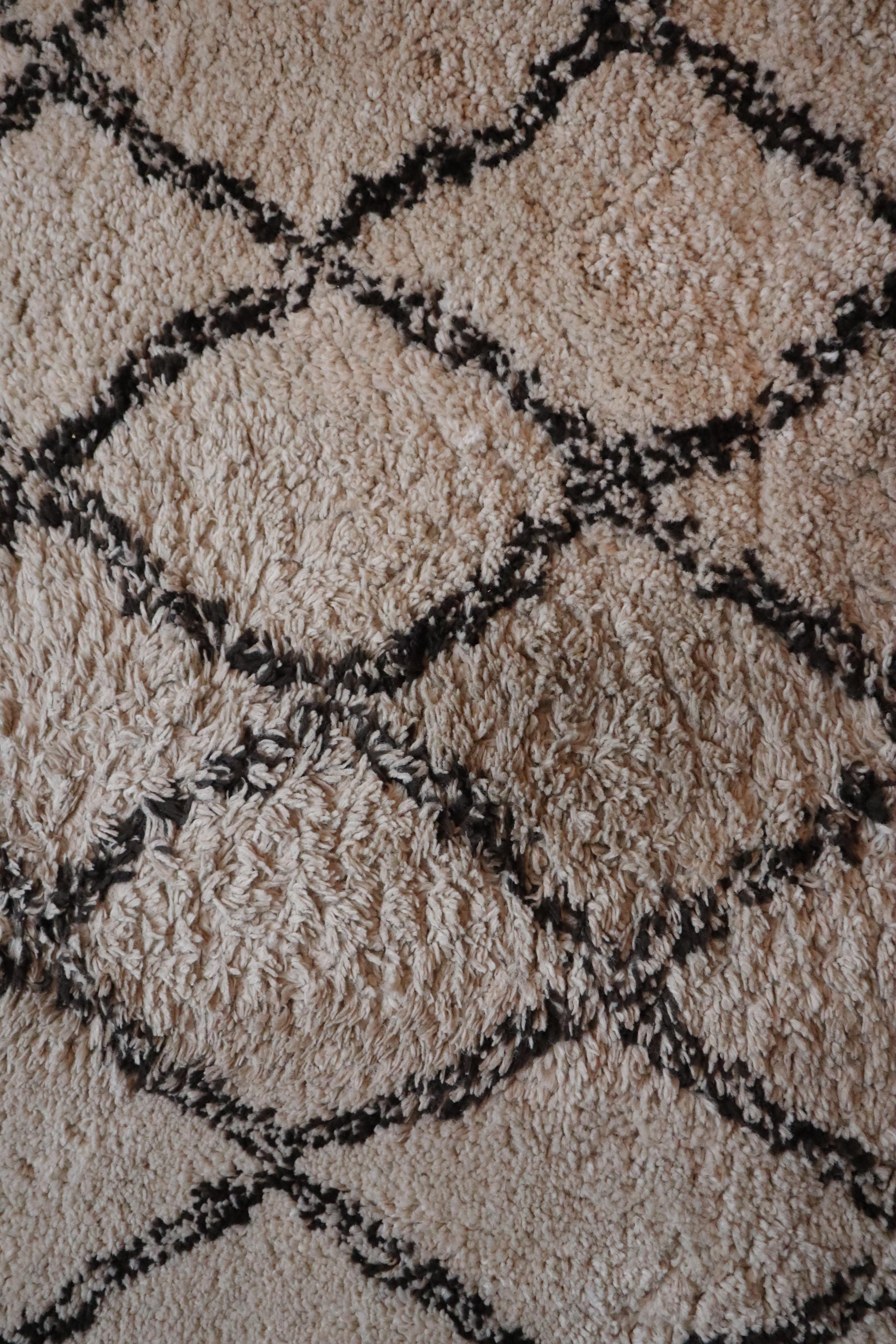 troc de troc tapis alinea à franges inspiration berbère 120x170cm image 1