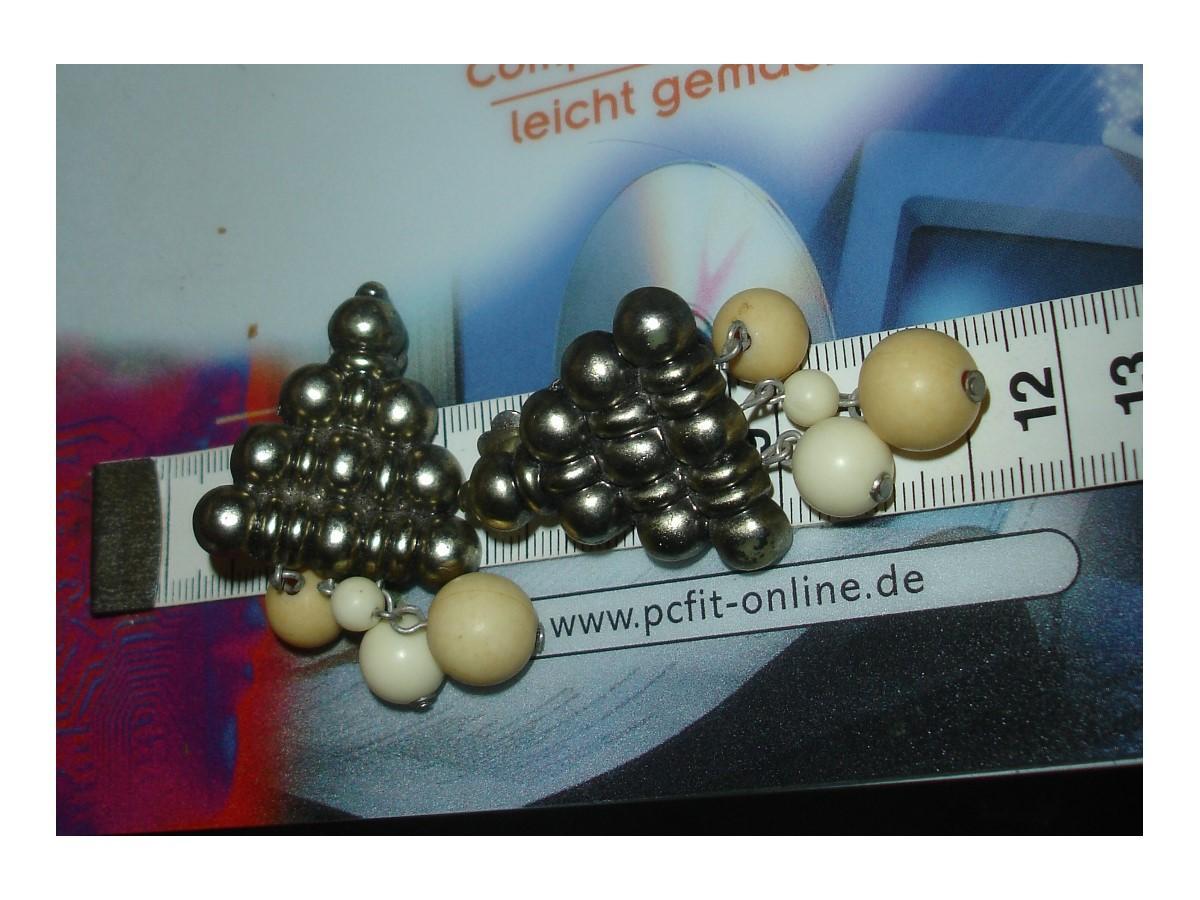 troc de troc clips d'oreilles clips ethniques triangle de perles image 0