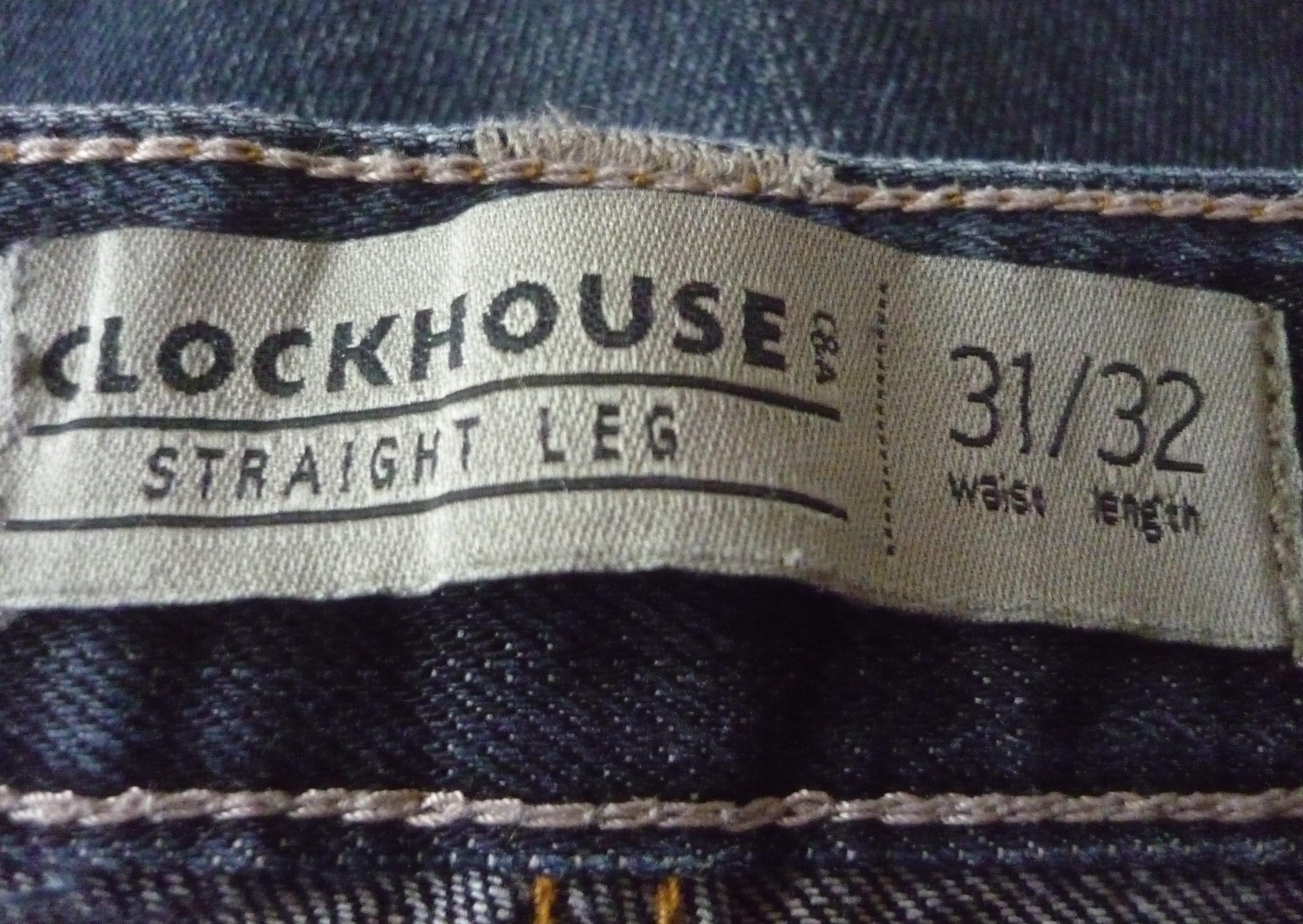 troc de troc jean brut clockhouse straight leg - taille 31/32 image 2
