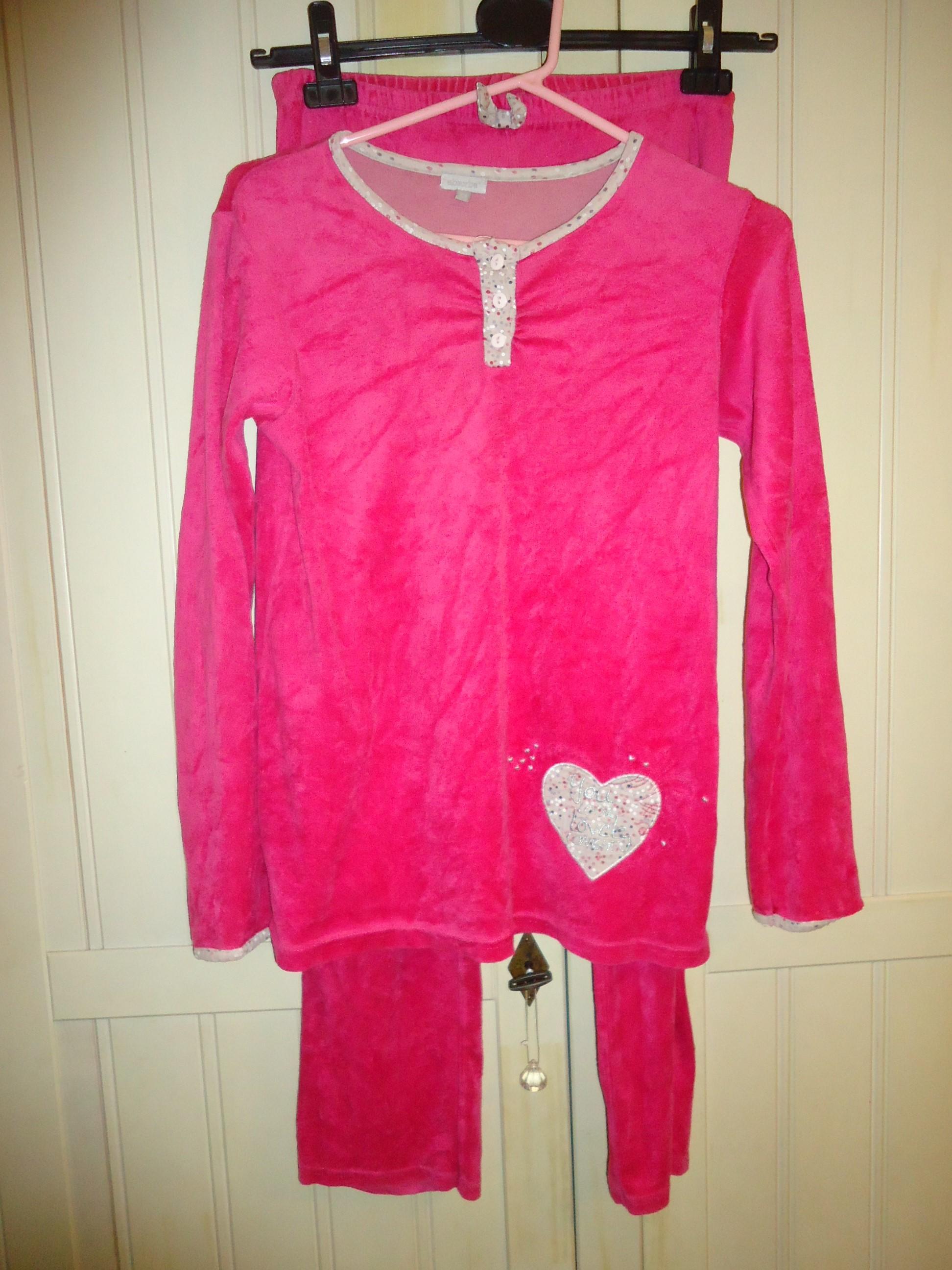 troc de troc pyjama rose xs ou 152 cm, marque absorba image 0