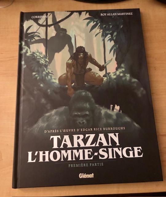 troc de troc bd tarzan, l'homme-singe - tome 01: première partie + portfolio imaginaire (neufs) - édition glénat image 0