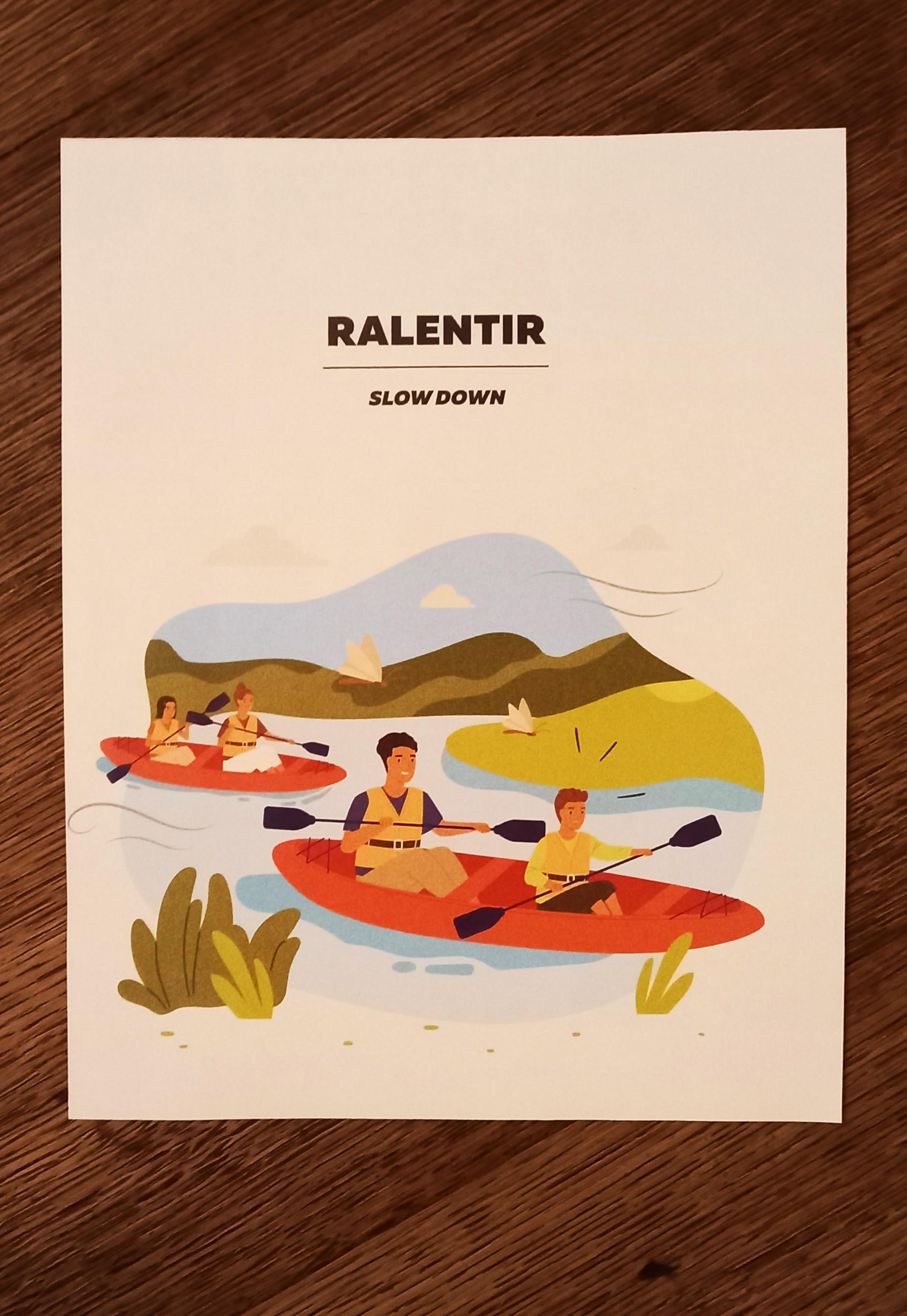 troc de troc affichette "ralentir". image 0