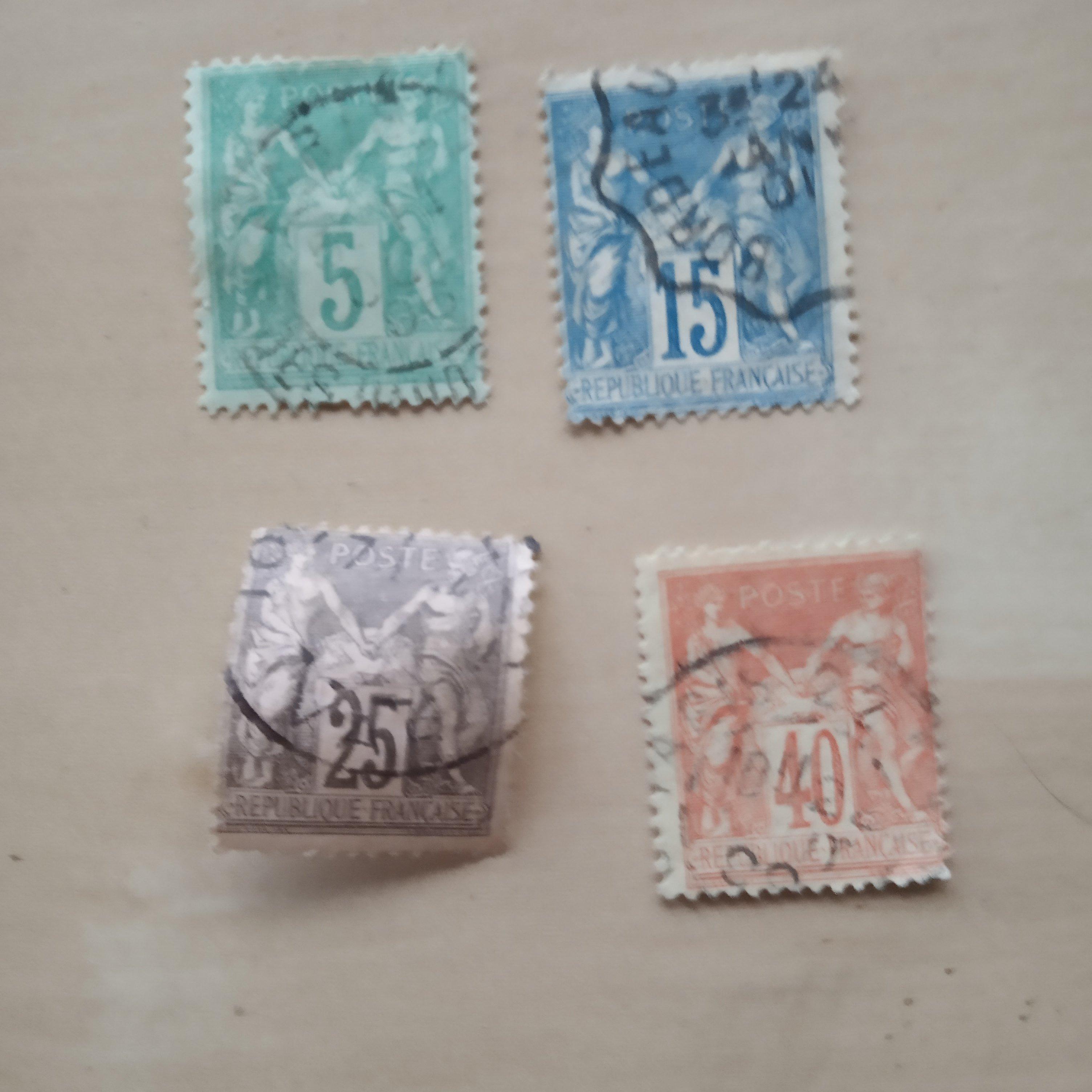 troc de troc lot timbres type sage image 0