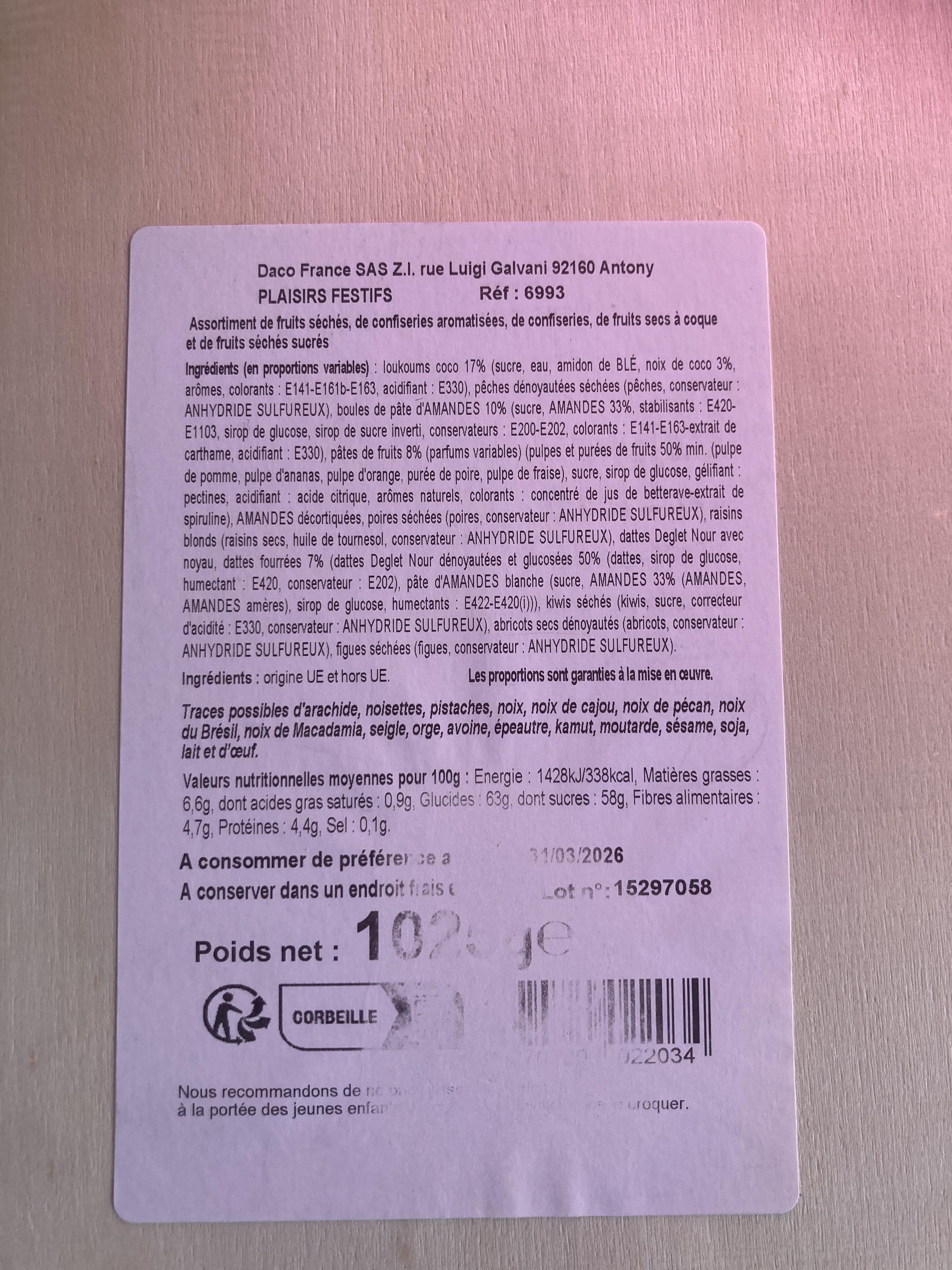 troc de troc plateau de fruits secs image 1