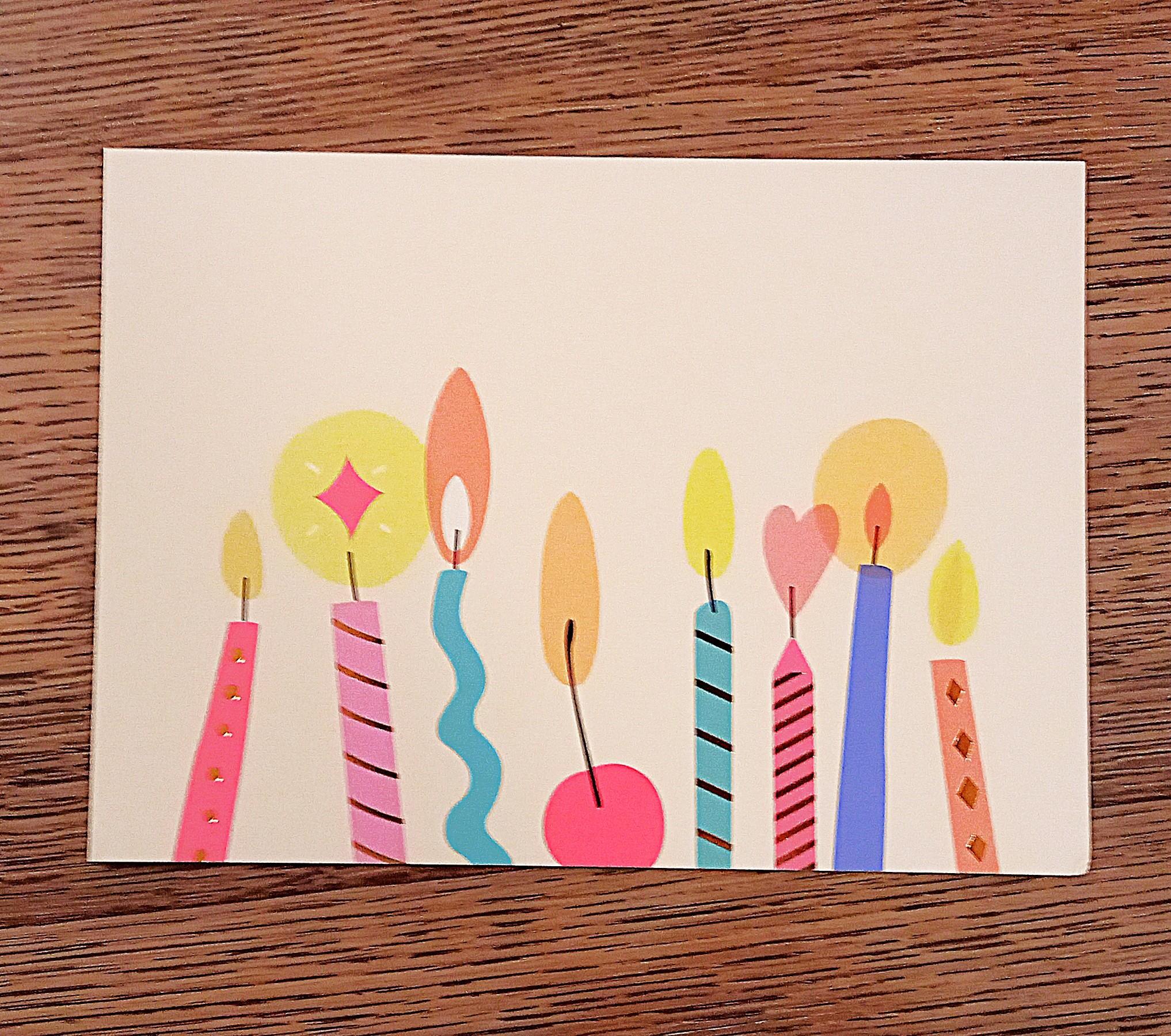 troc de troc carte postale "bougies". image 0