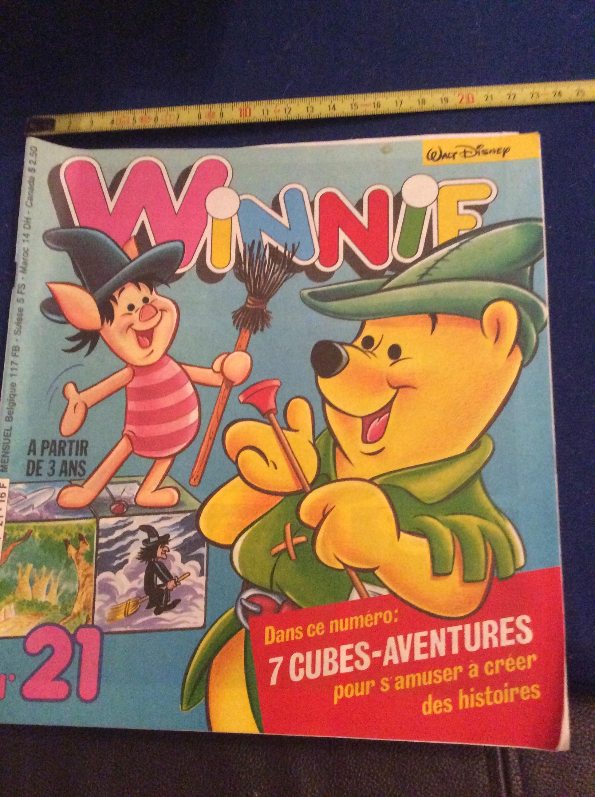 troc de troc revue winnie n° 21 de juin 1987 22 x24,7 pour anniv. ou ... image 0