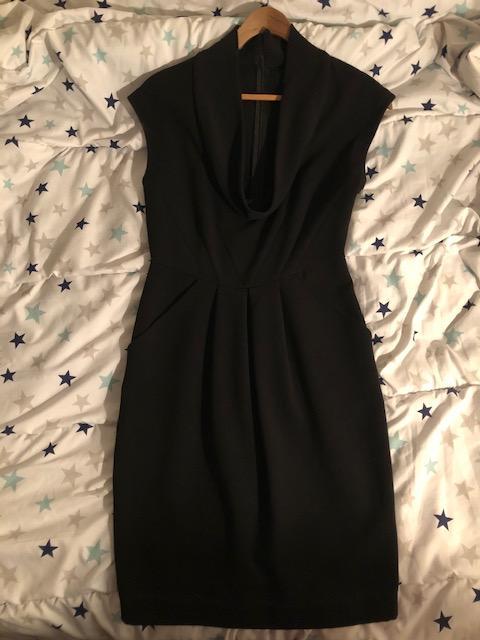 troc de troc robe noire sans manches grand col zara taille s image 0