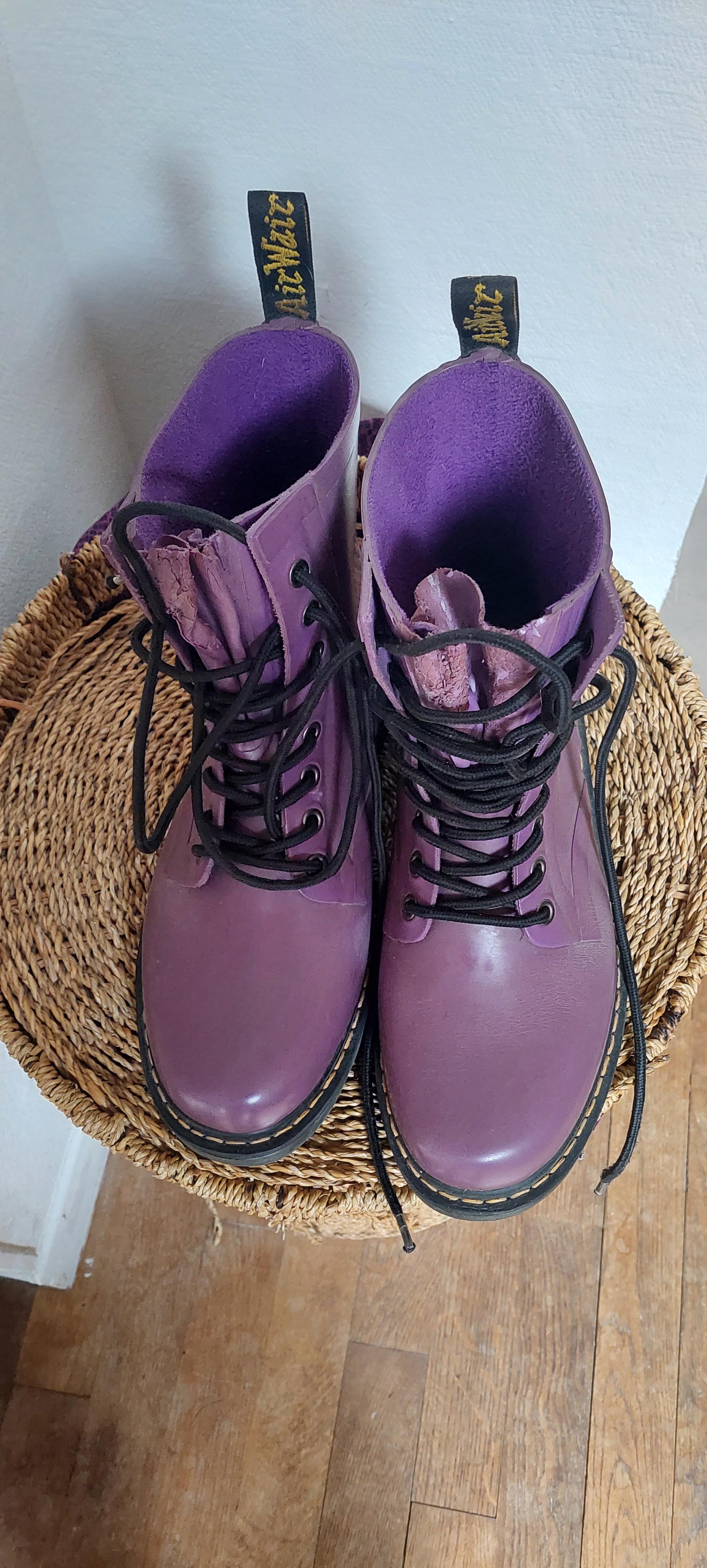 troc de troc dr martens violettes 43 contre dr martens 44 ou 45 image 1