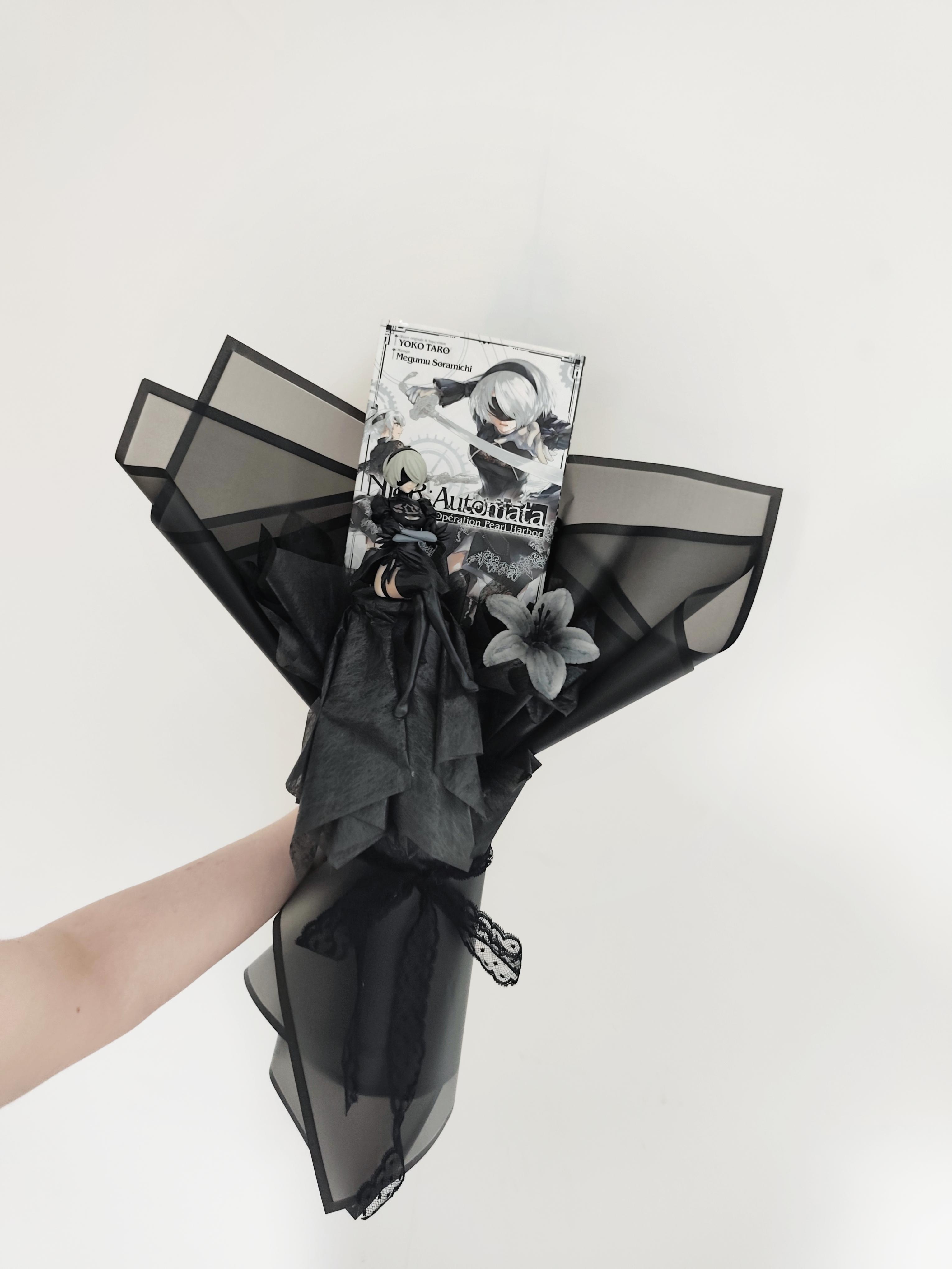 troc de troc composition 2b nier automata avec figurines et manga image 0