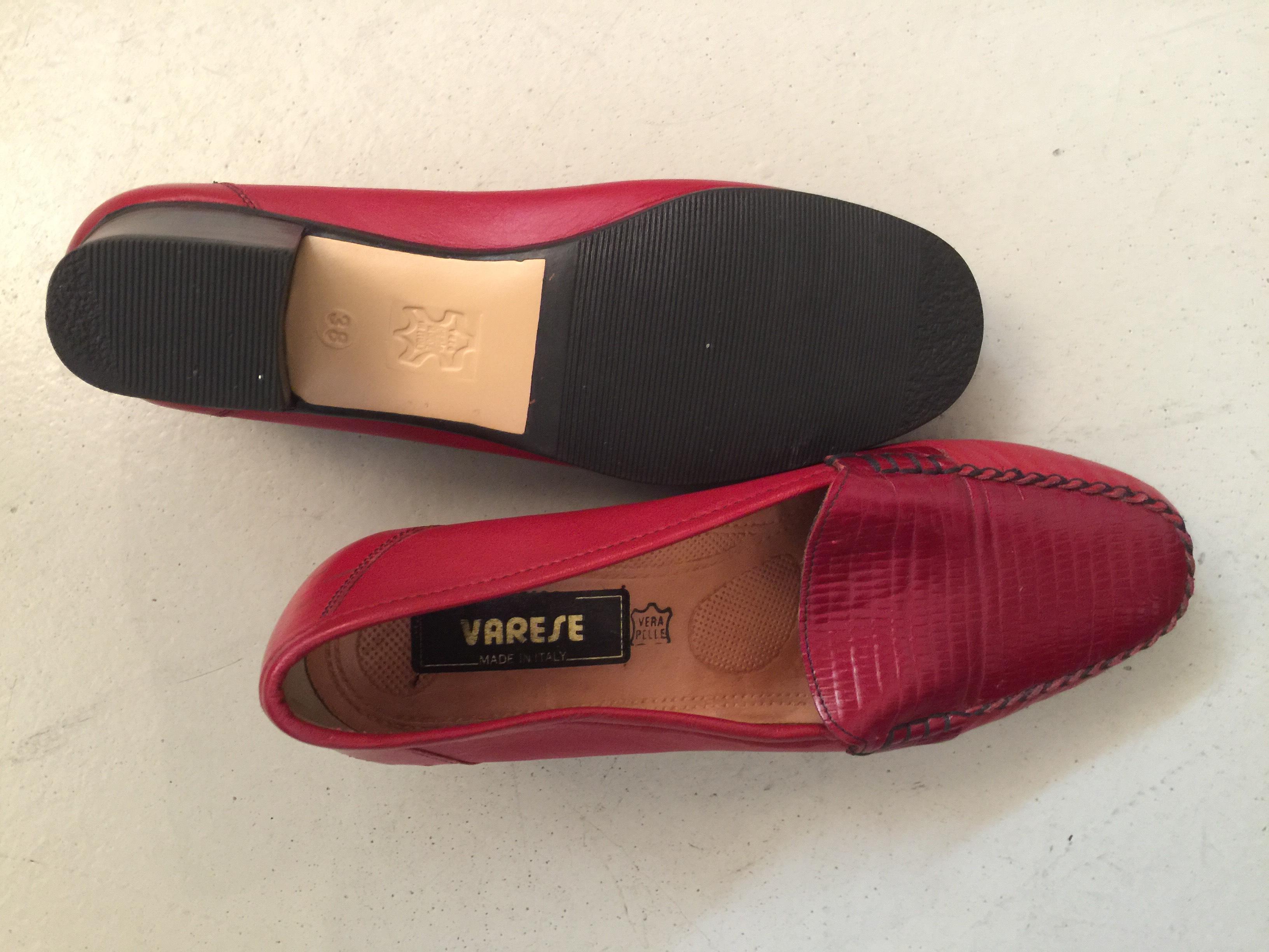 troc de troc chaussures vintages rouges taille 38 image 1