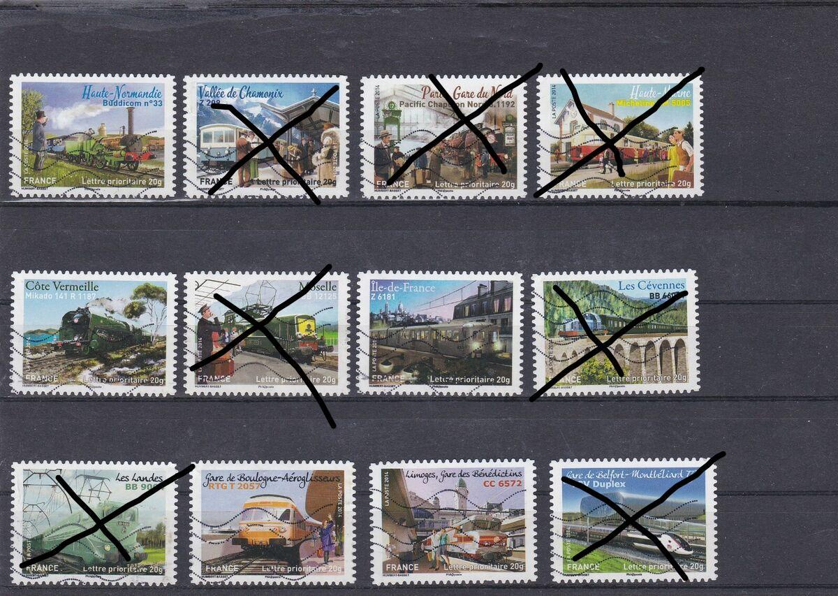 troc de troc [recherche] timbres fr série trains du patrimoine - 2014 image 0