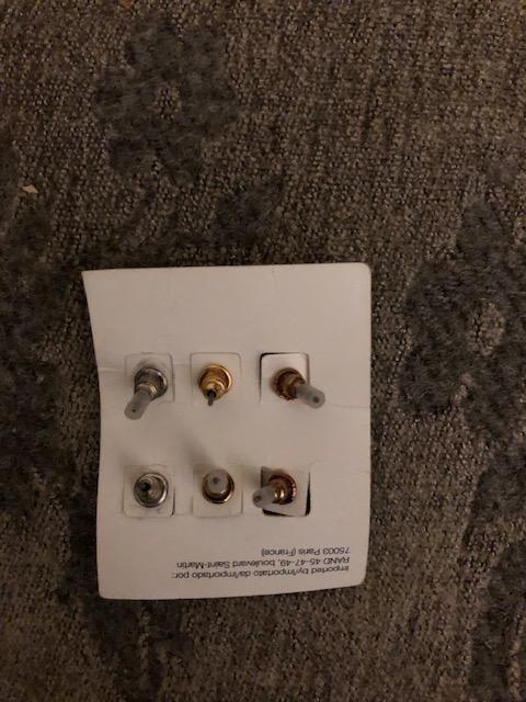 troc de troc lot de 3 paires de petites boucles d'oreilles oreilles percées image 1