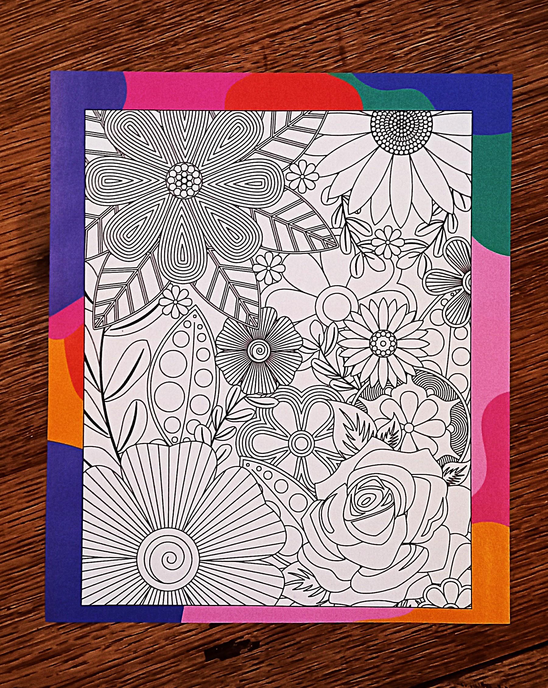 troc de troc coloriage recto/verso. image 1