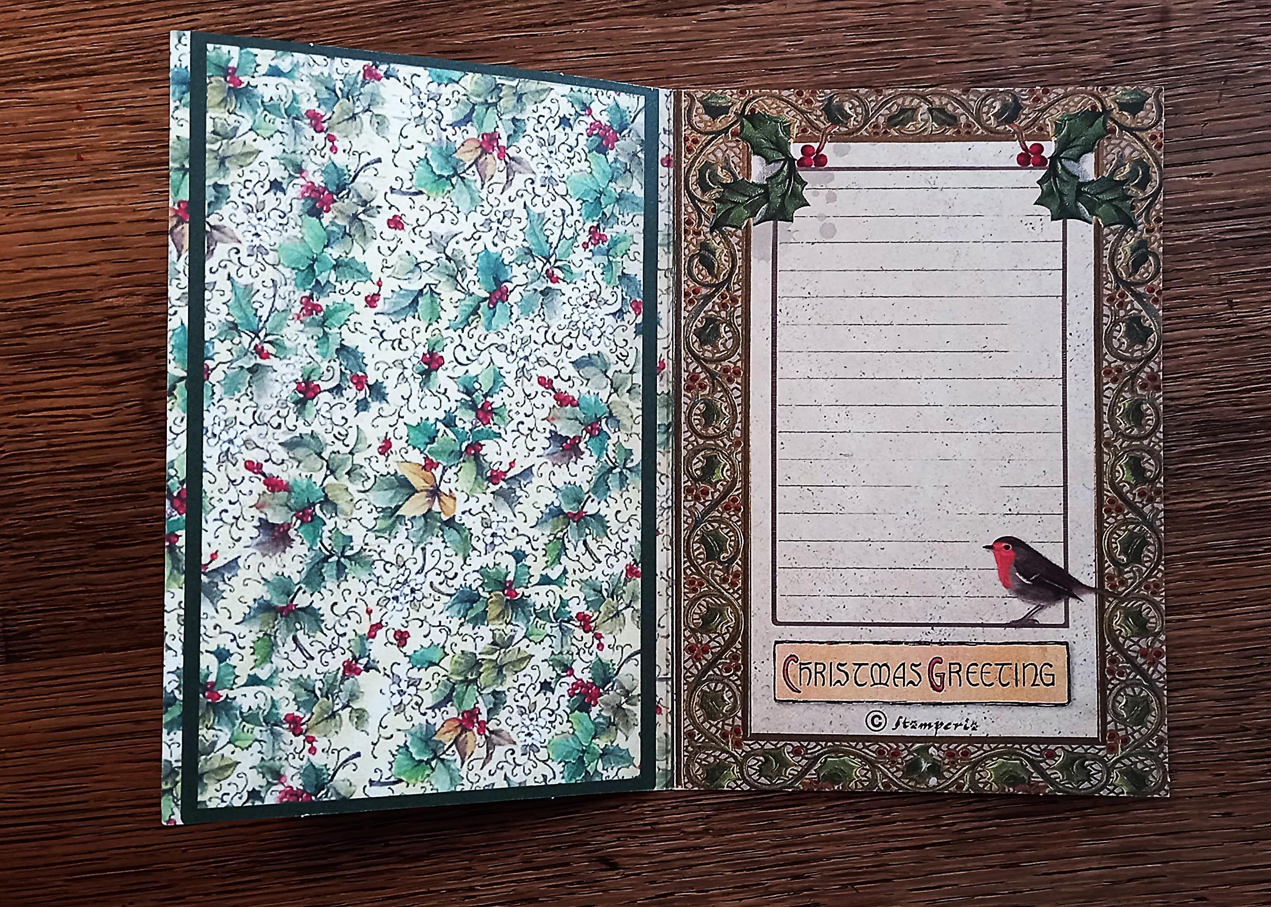 troc de troc carte double "merry christmas". image 2
