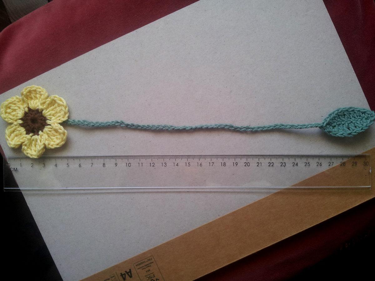 troc de troc rÉservÉ marque page ou décoration fleur au crochet fait main neuf (#3) image 1